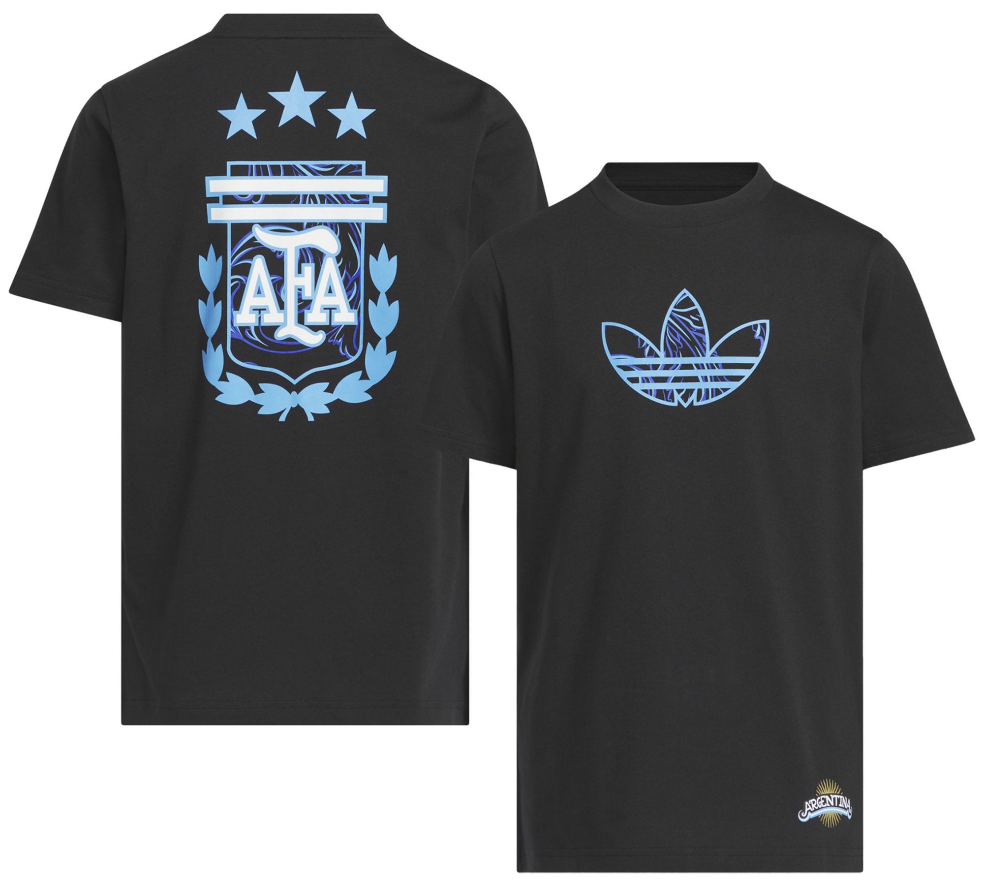 adidas Youth Argentina Black 2026 Away T-Shirt | Dick's Sporting Goods
