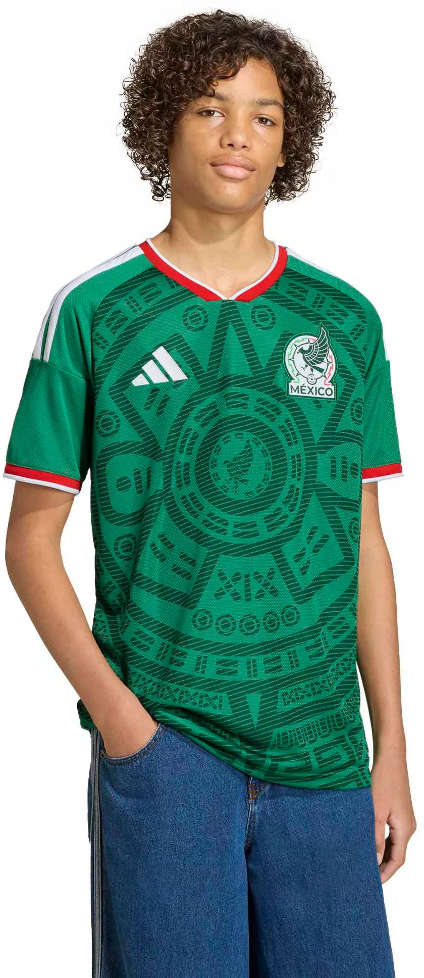 adidas Youth Mexico 2026 Home Replica Jersey