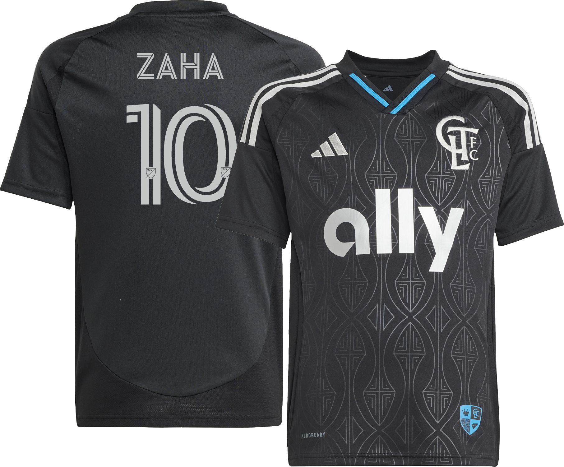 adidas Youth Charlotte FC Wilfried Zaha #10 2025 Secondary Replica