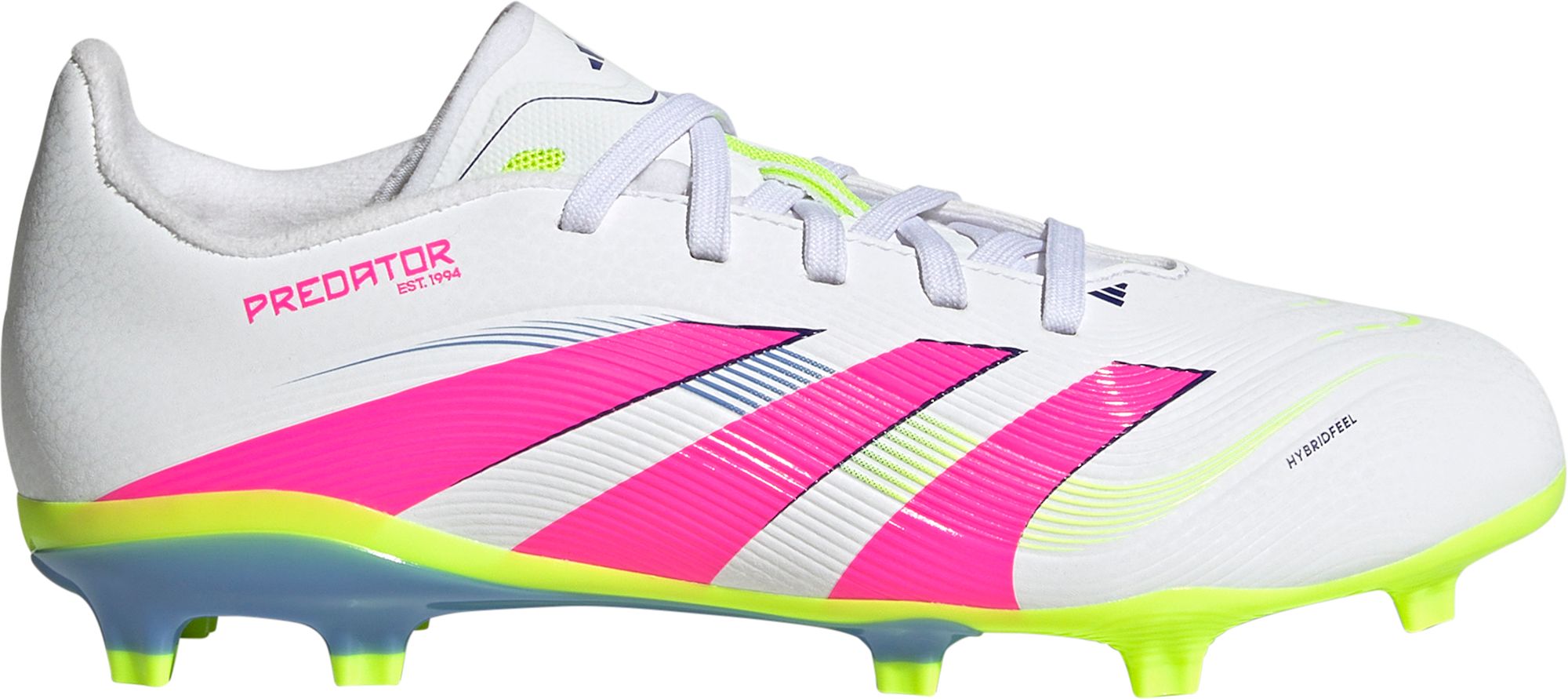 Predator サッカーシューズ ホワイト/ピンク/イエロー adidas Predator League Kids' FG Soccer Cleats | Dick's Sporting Goods