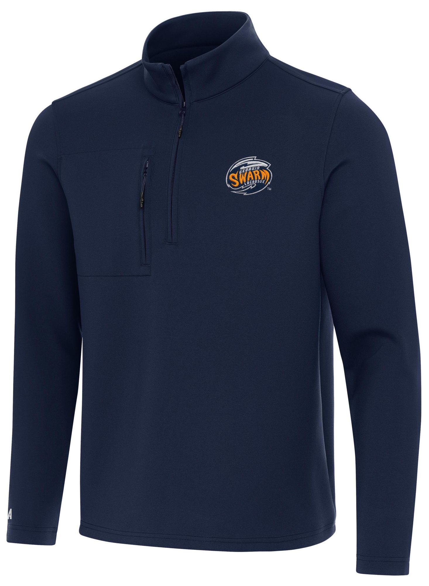 Antigua Men's Georgia Swarm Navy Insider Quarter-Zip Pullover