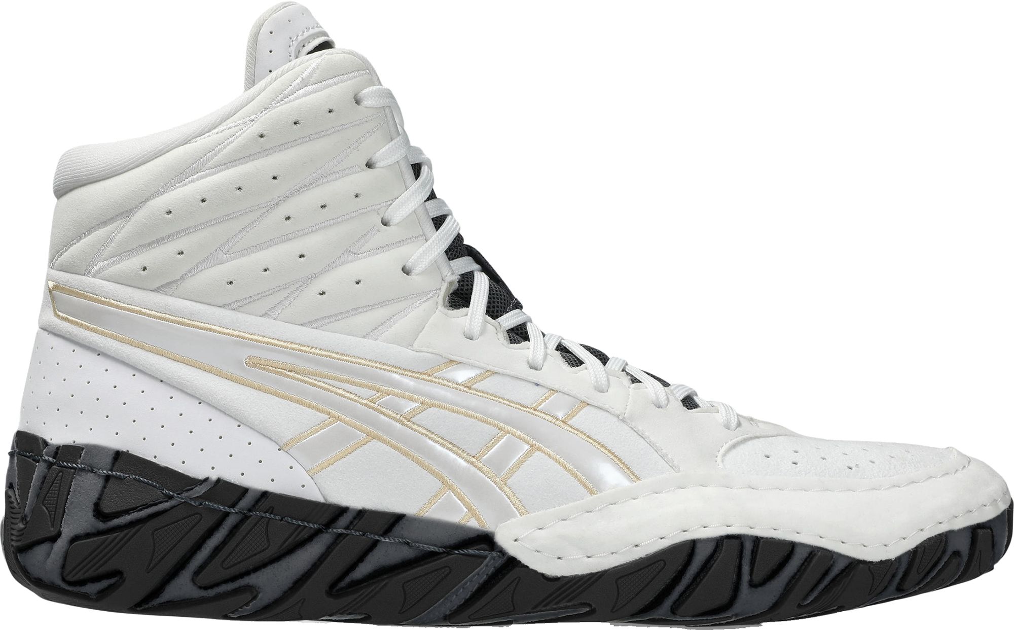 Asics Aggressor 2 White/Black‎ Rare Wrestling Shoes Size 14 ASICS Aggressor 6 Wrestling Shoes White main image 4