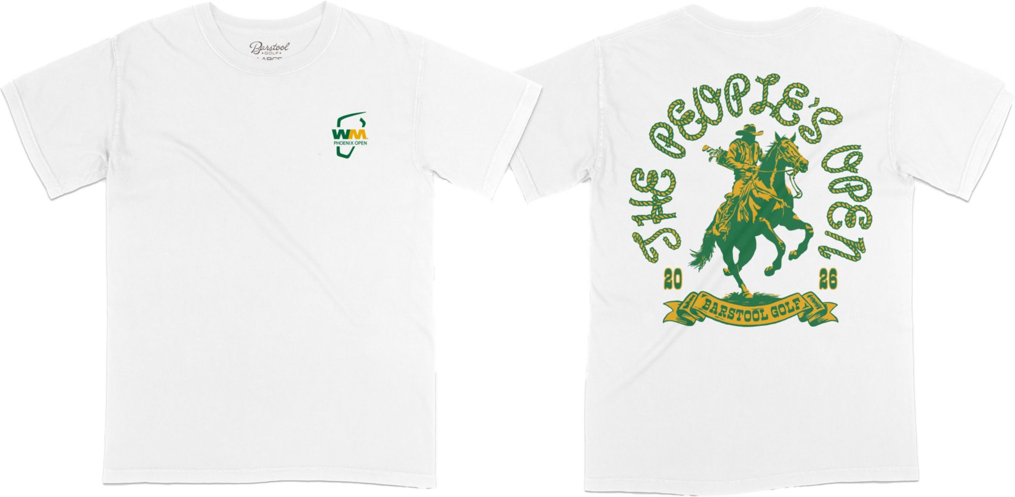 激レア　punkandyo　always prov Tシャツ S Barstool Sports x WM Phoenix Open People's Open Men's Cowboy Golf