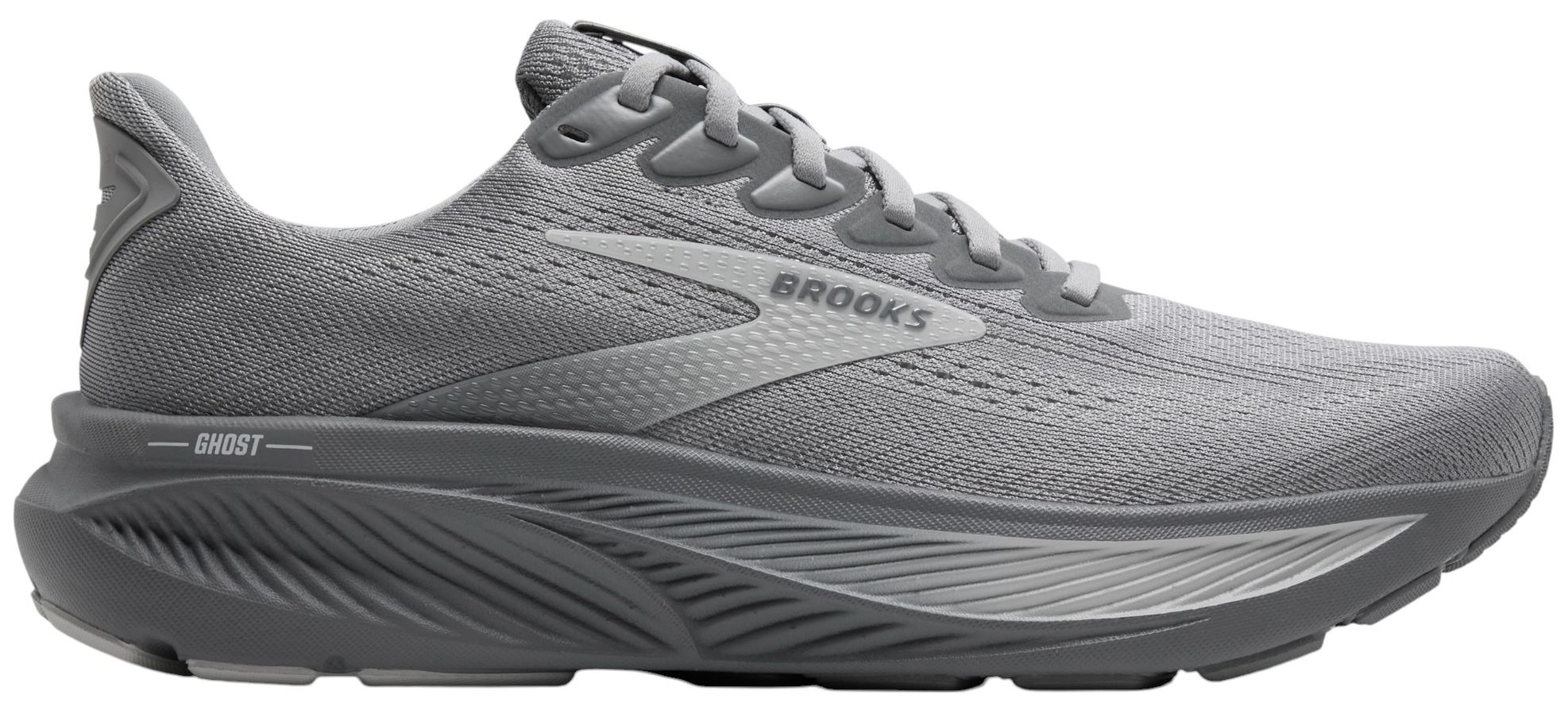 Brooks Ghost 17 Athletic Sneaker Gray Mesh Running Men\'s Sz 13D #138 Men main image 3