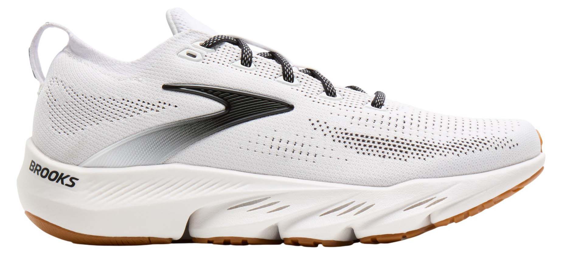 Brooks Glycerin Flex Men’s Size 10 D Medium Cross Training Shoes White Black Gum Men main image 3