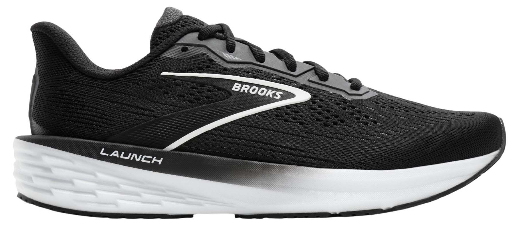 Brooks Men\'s Black‎ Launch 9 1103862E048 Cushioned Running Shoes Size 12 Brooks Launch 9 2E Wide Black Silver for sale | eBay main image 3