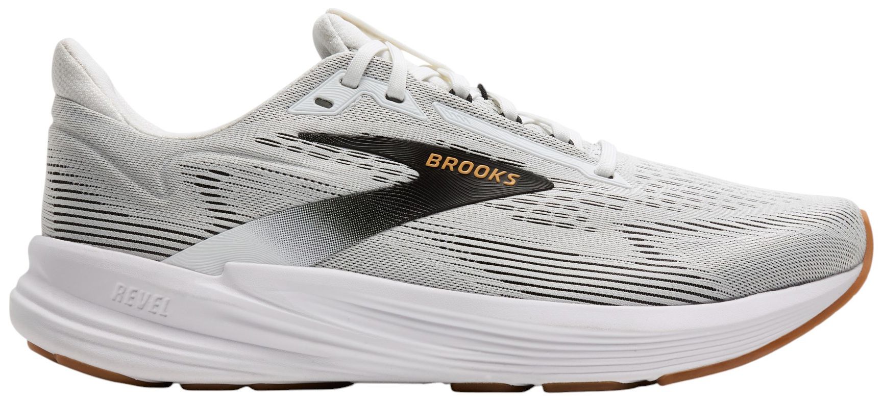 Brooks Revel 8 Mens Running Shoes Grey Silver Wide 2E 1104682E014 Size 10.5 Brooks Revel 8 Primer Blackened Pearl for sale | eBay main image 4
