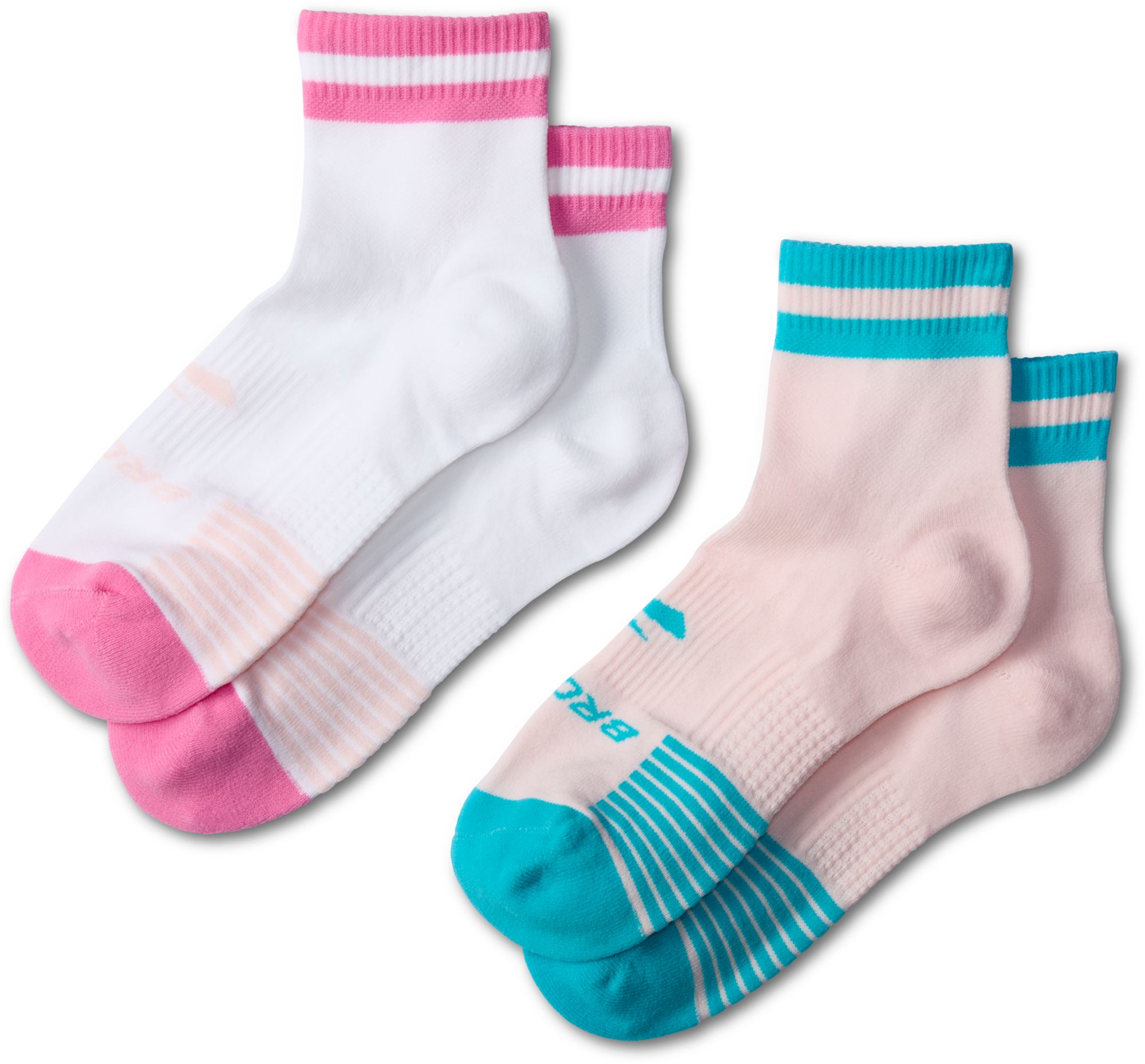 Brooks Adult Empower Her 2026 Ghost Lite Quarter Socks - 2 Pack