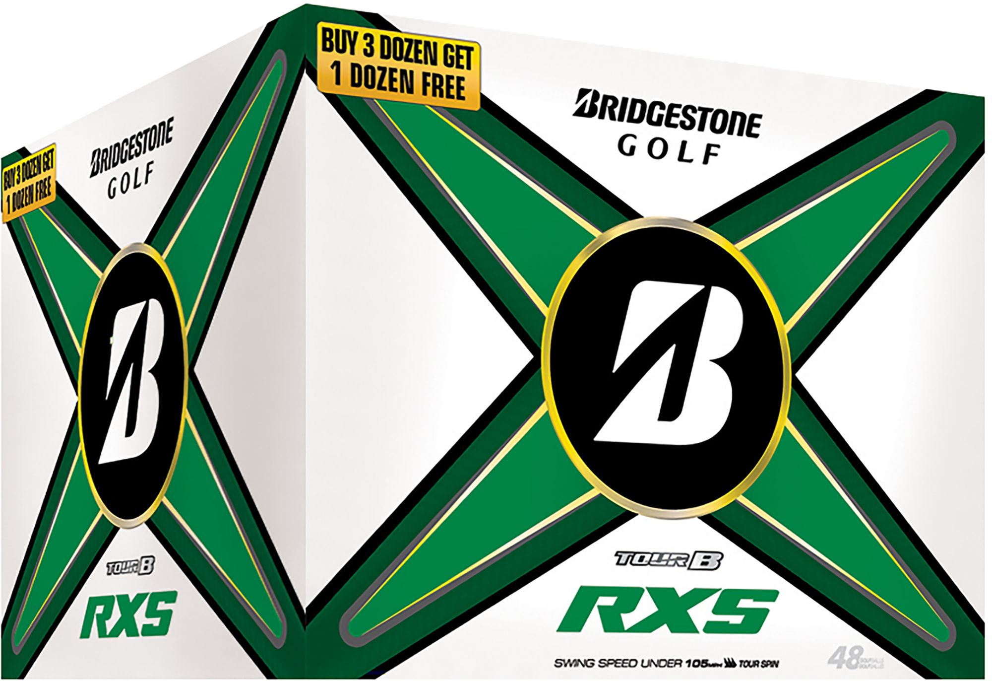 Bridgestone 2024 Tour B RXS Quadfecta Golf Balls - 4 Dozen