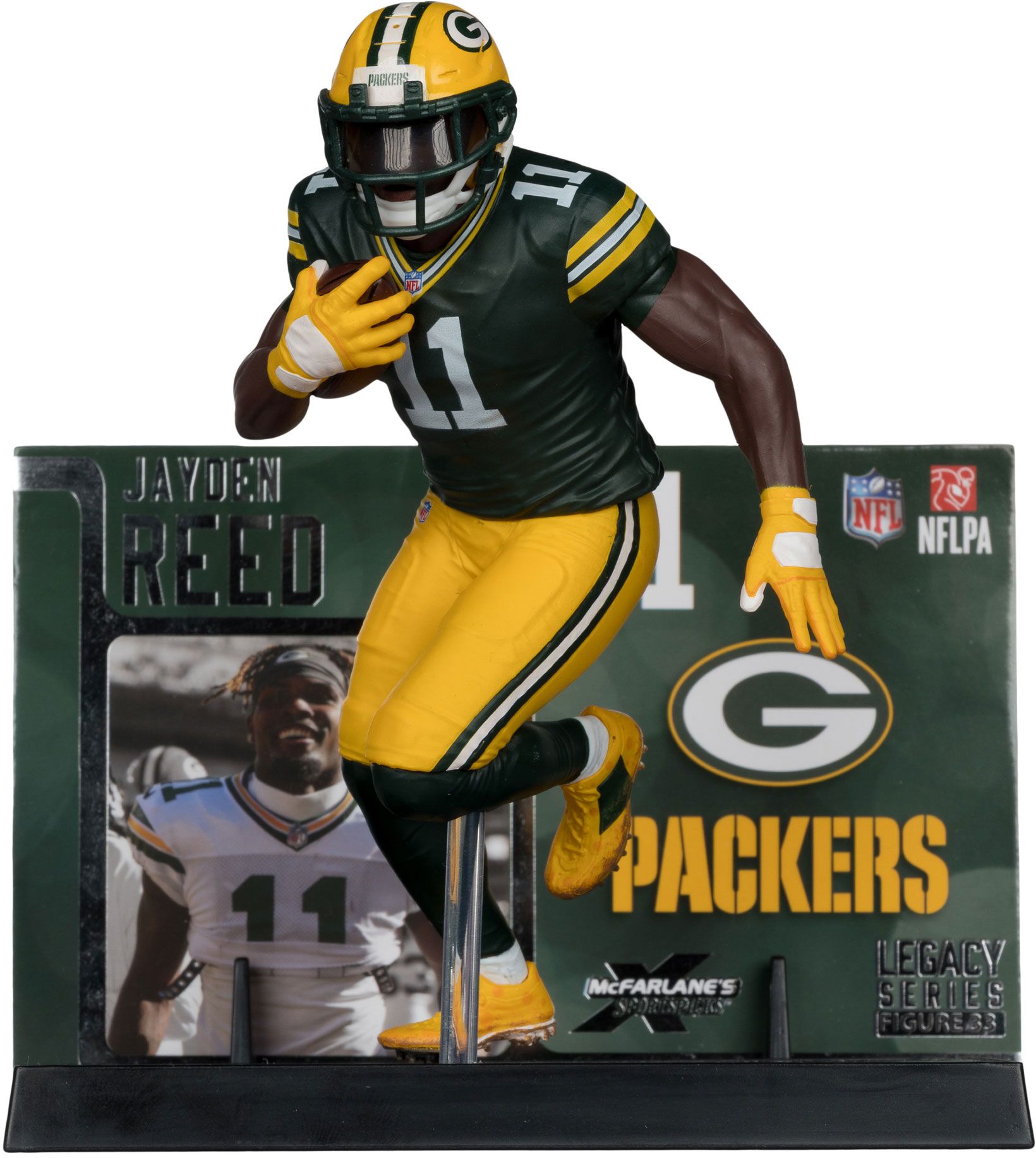 Imports Dragon Green Bay Packers Jayden Reed Posed Figurine