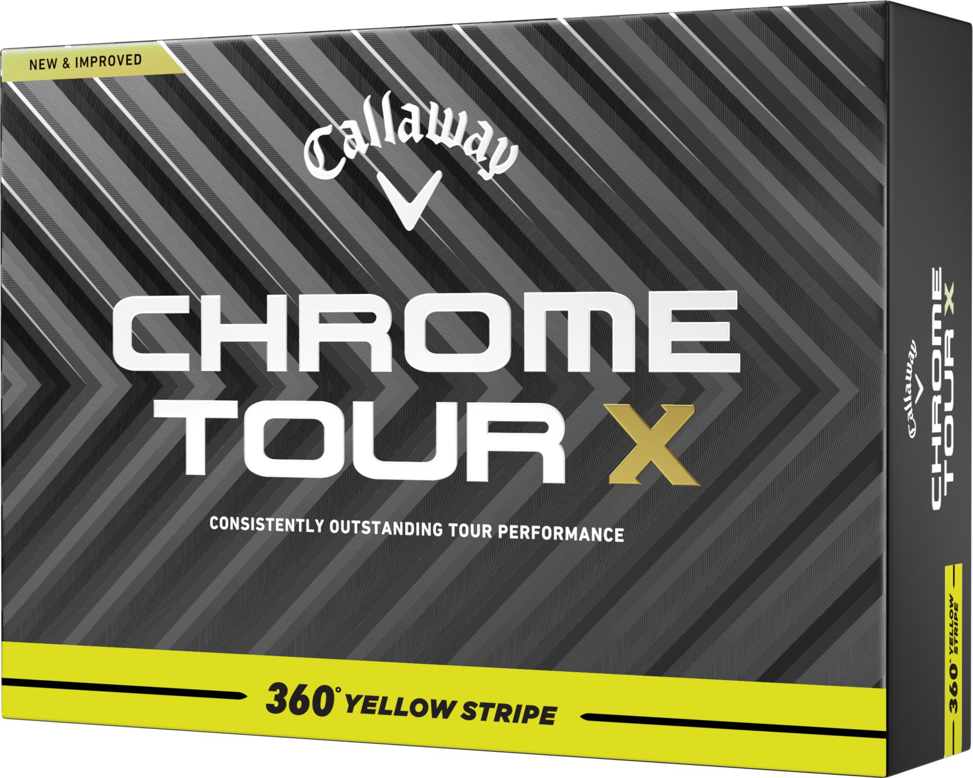 Callaway 2024 Chrome Tour X 360 Stripe Golf Balls | Golf Galaxy
