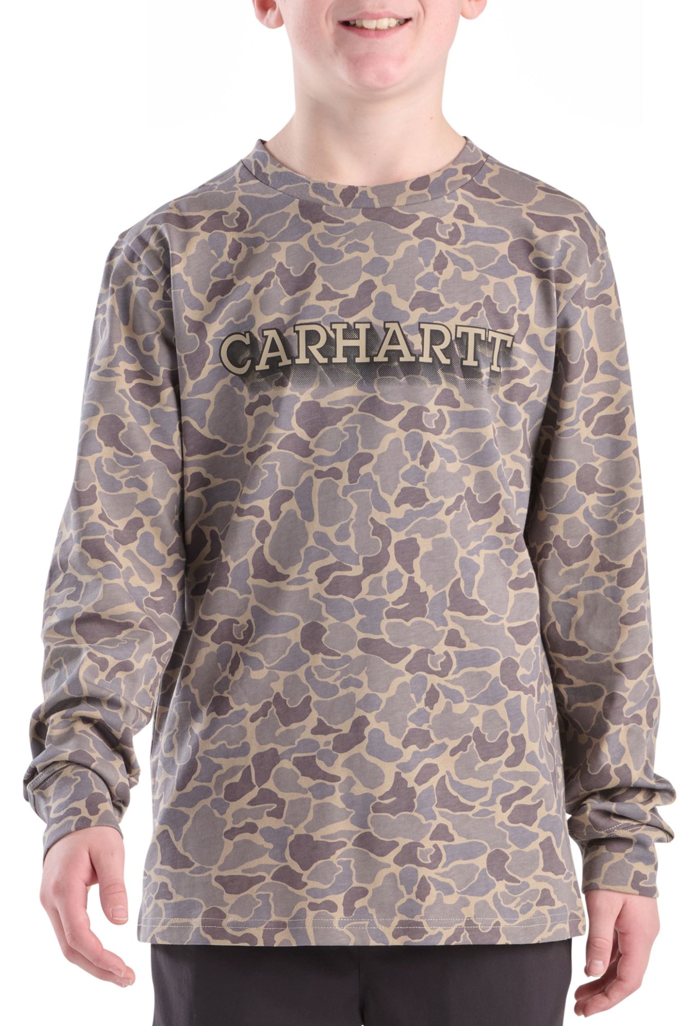 Carhartt Boys' Printed Camo Long Sleeve Shirt | Dick's Sporting Goods