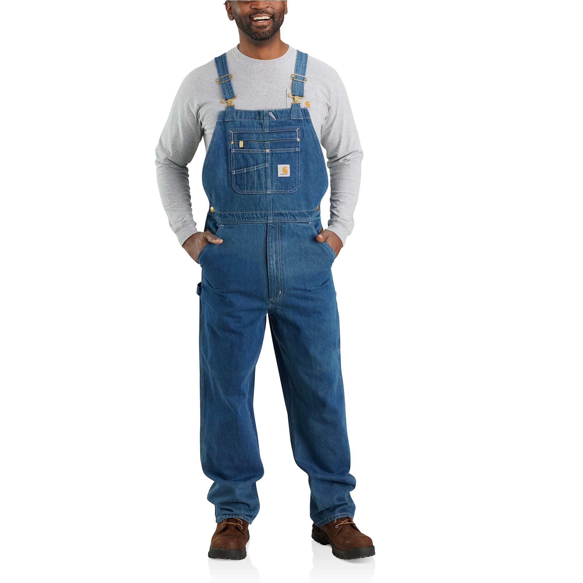 Carhartt デニムショートオーバーオール