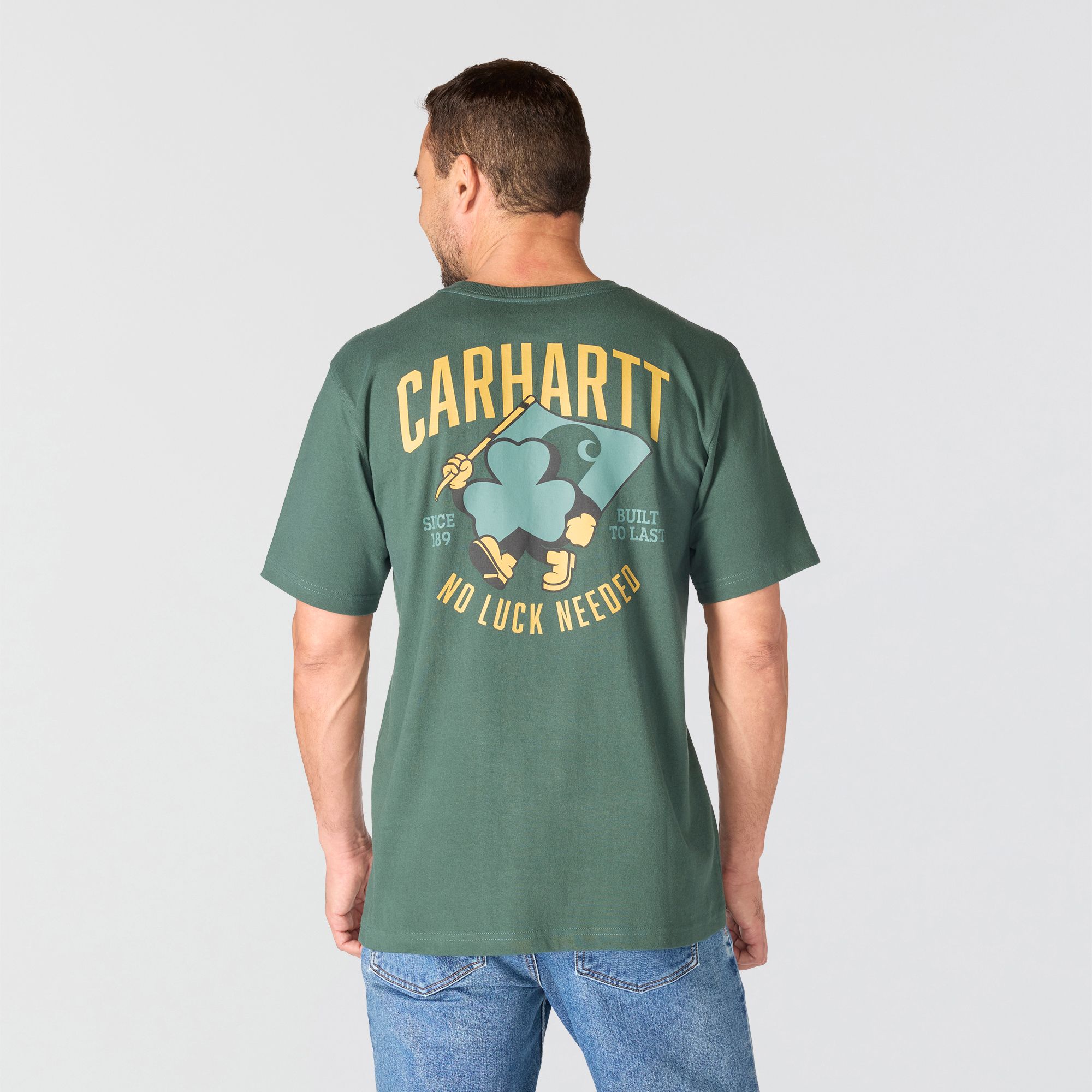 XL USA製 Carhartt S01 90s ウエスタンシャツ 星タグ 緑