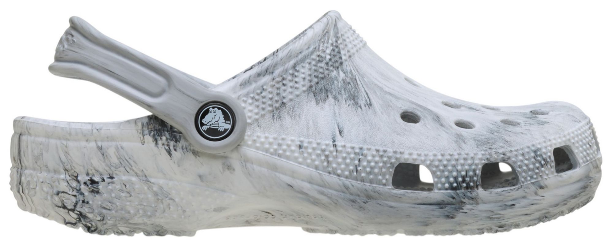 Brand new Unisex Crocs Classic Waterproof Marble Clog Shoes Size: m11 Crocs Classic Marbled Clog Synthetic Black/White Clogs main image 3