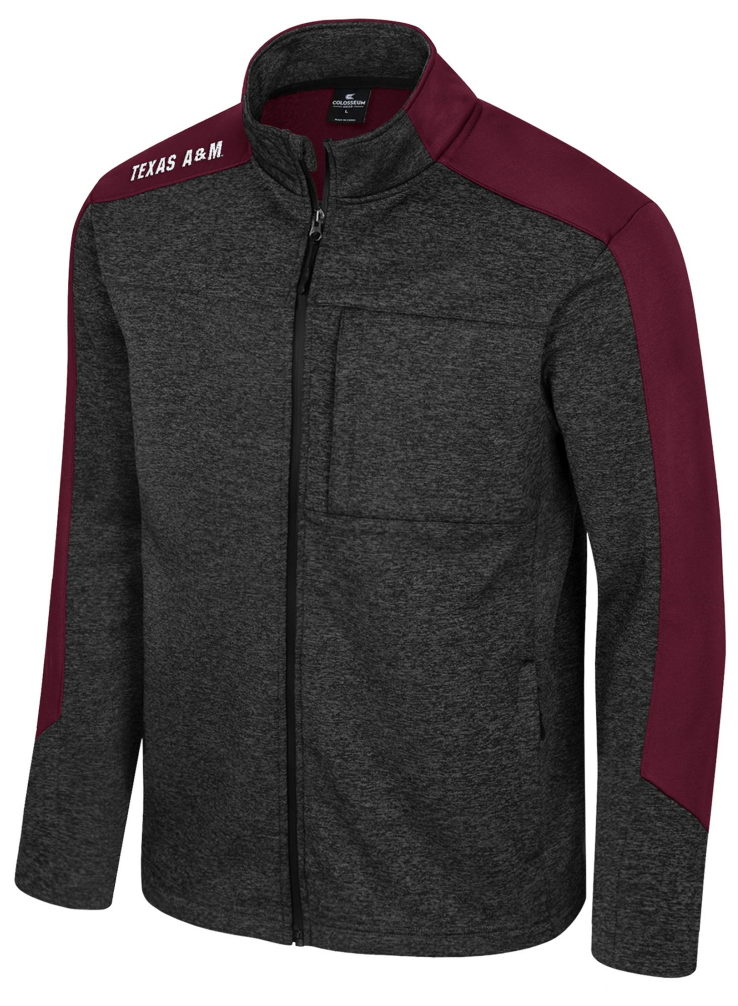 Colosseum Men's Texas A&M Aggies Black Full-Zip New Dad Jacket