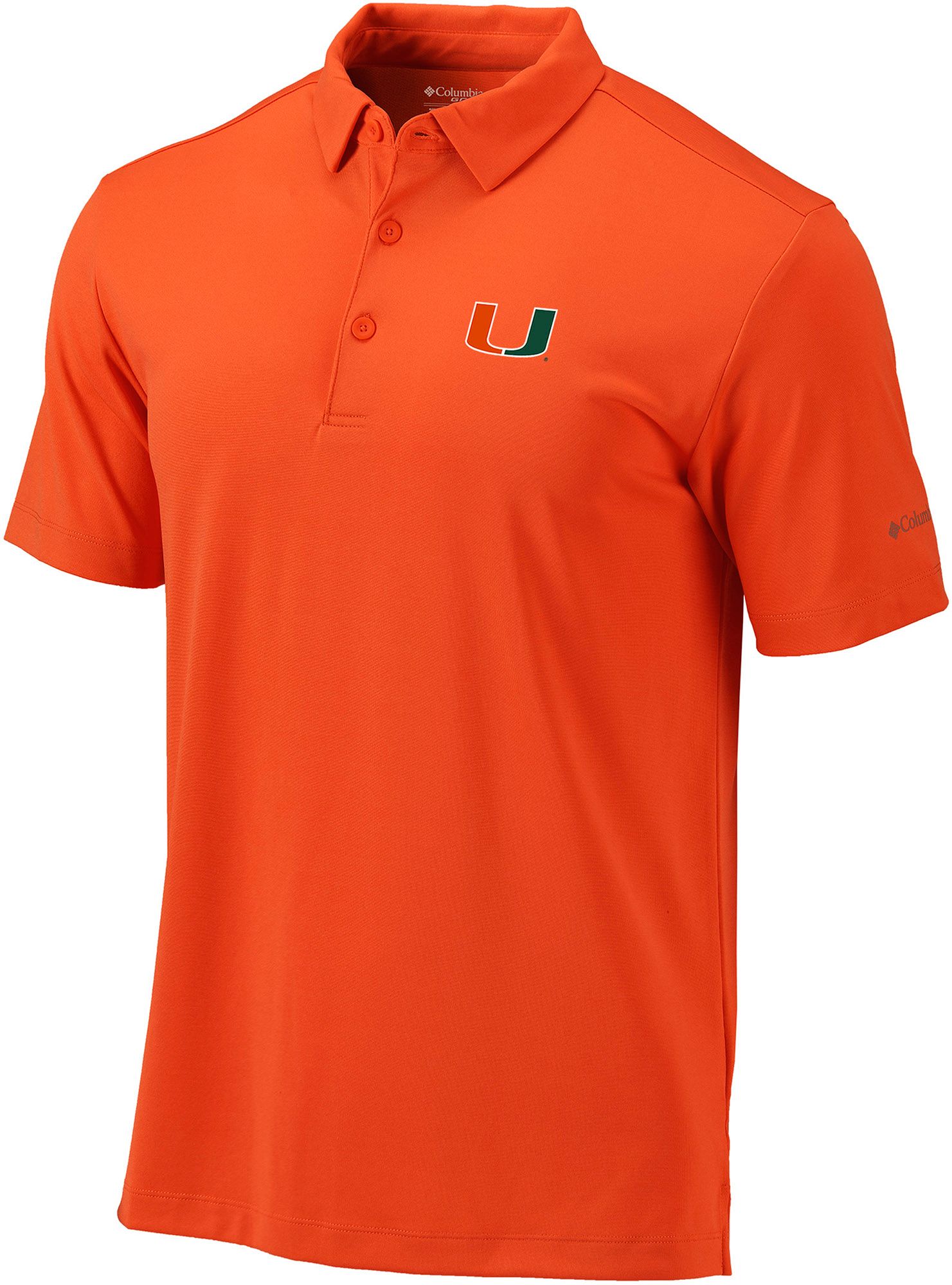 Columbia Men's Miami Hurricanes State Orange Drive Polo | Dick's