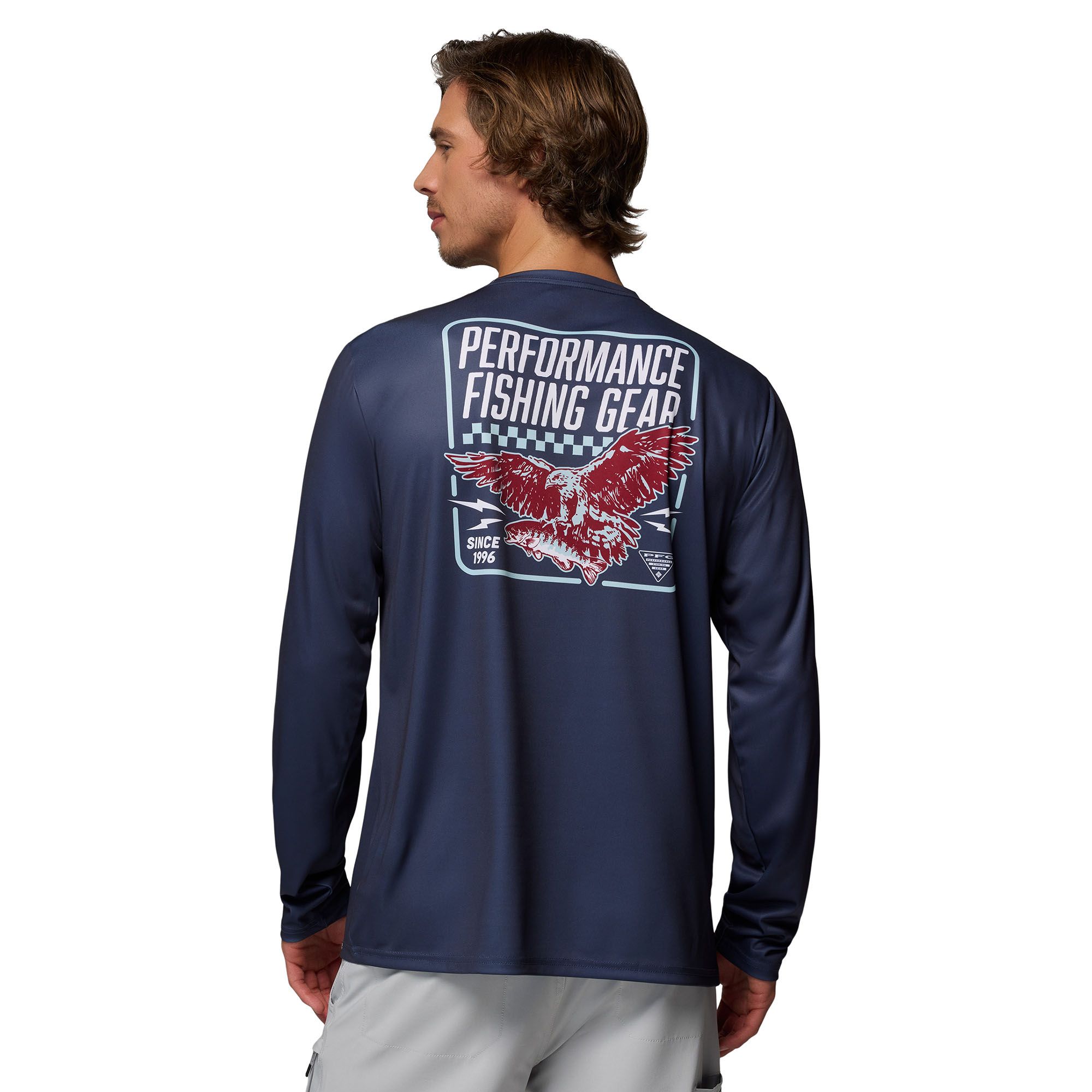 Columbia Men's Terminal Tackle Daredevil Long Sleeve Graphic Shirt