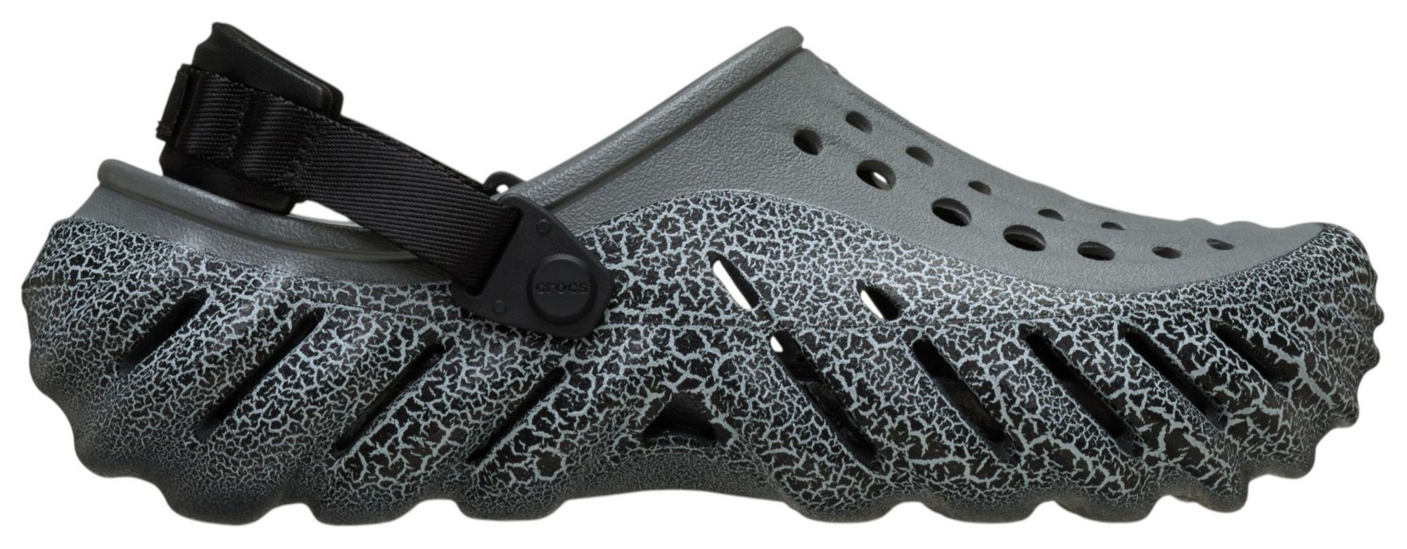 Crocs Echo Clog Mens 12 Gray Stucco Slip On Water Shoes Sandals Sculpted Strap Crocs Echo Slide Mens Sandals Grey 208170-1FT – Shoe Palace main image 4