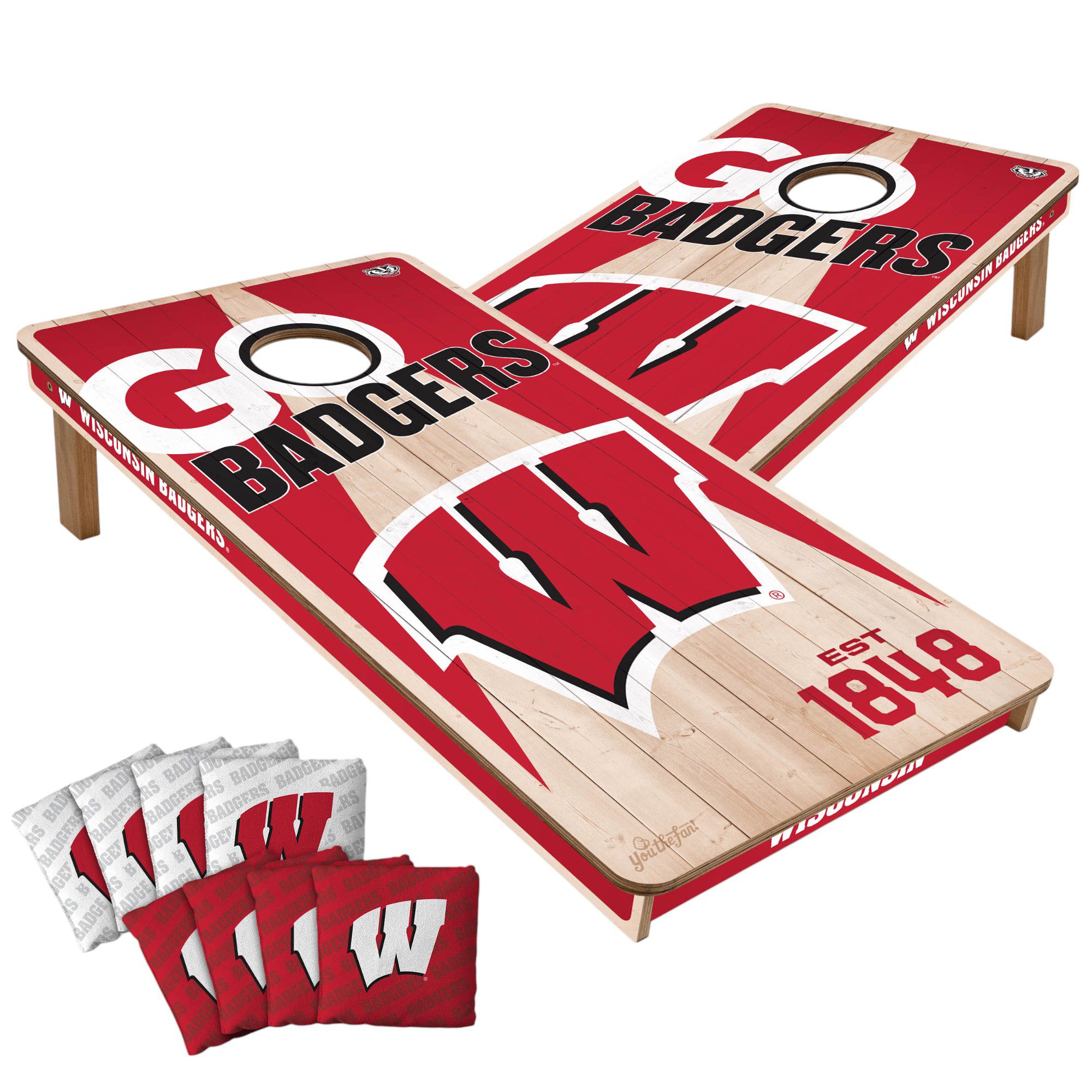 YouTheFan Wisconsin Badgers 2' x 4' Cornhole Boards | Dick's