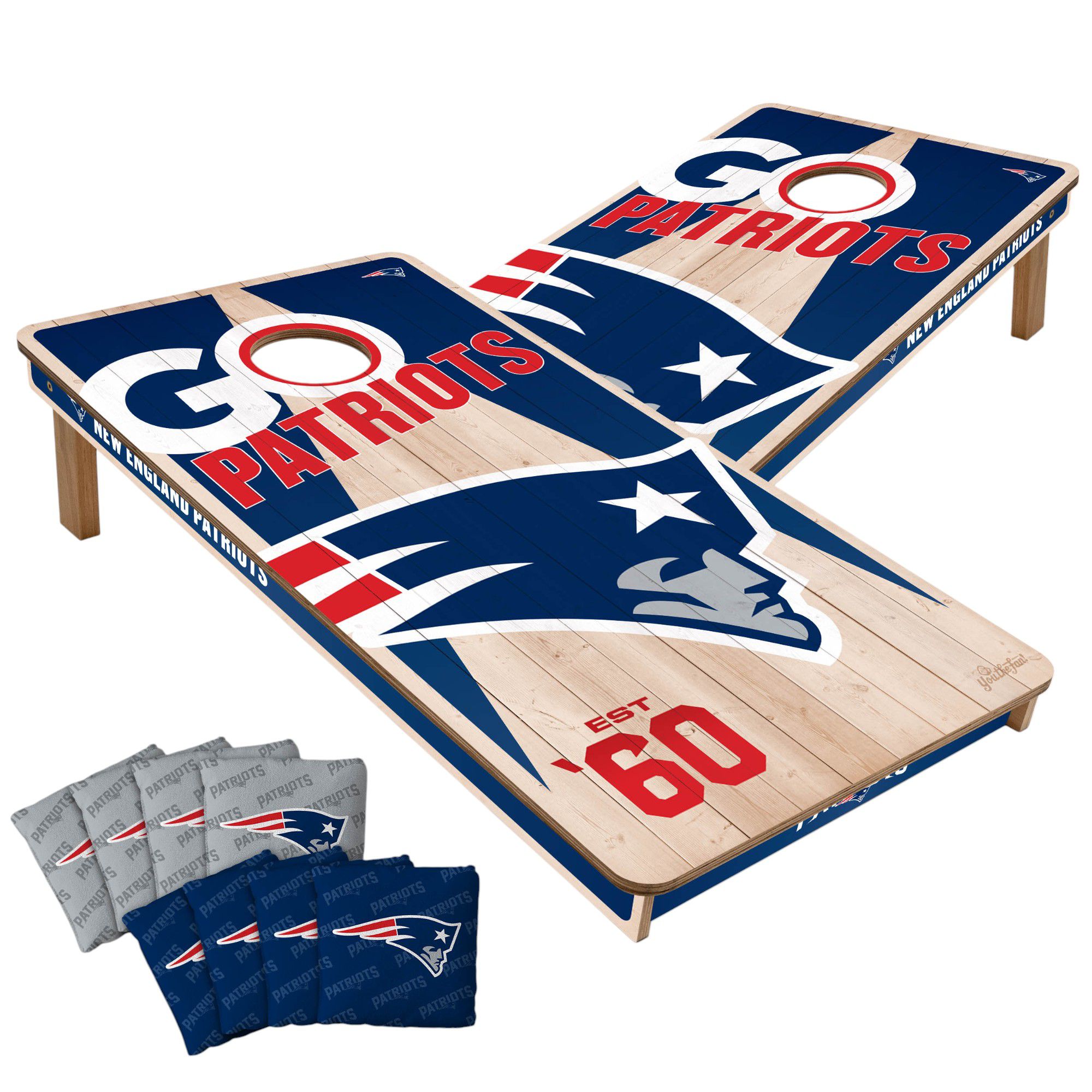 YouTheFan New England Patriots 2' x 4' Cornhole Boards | Dick's