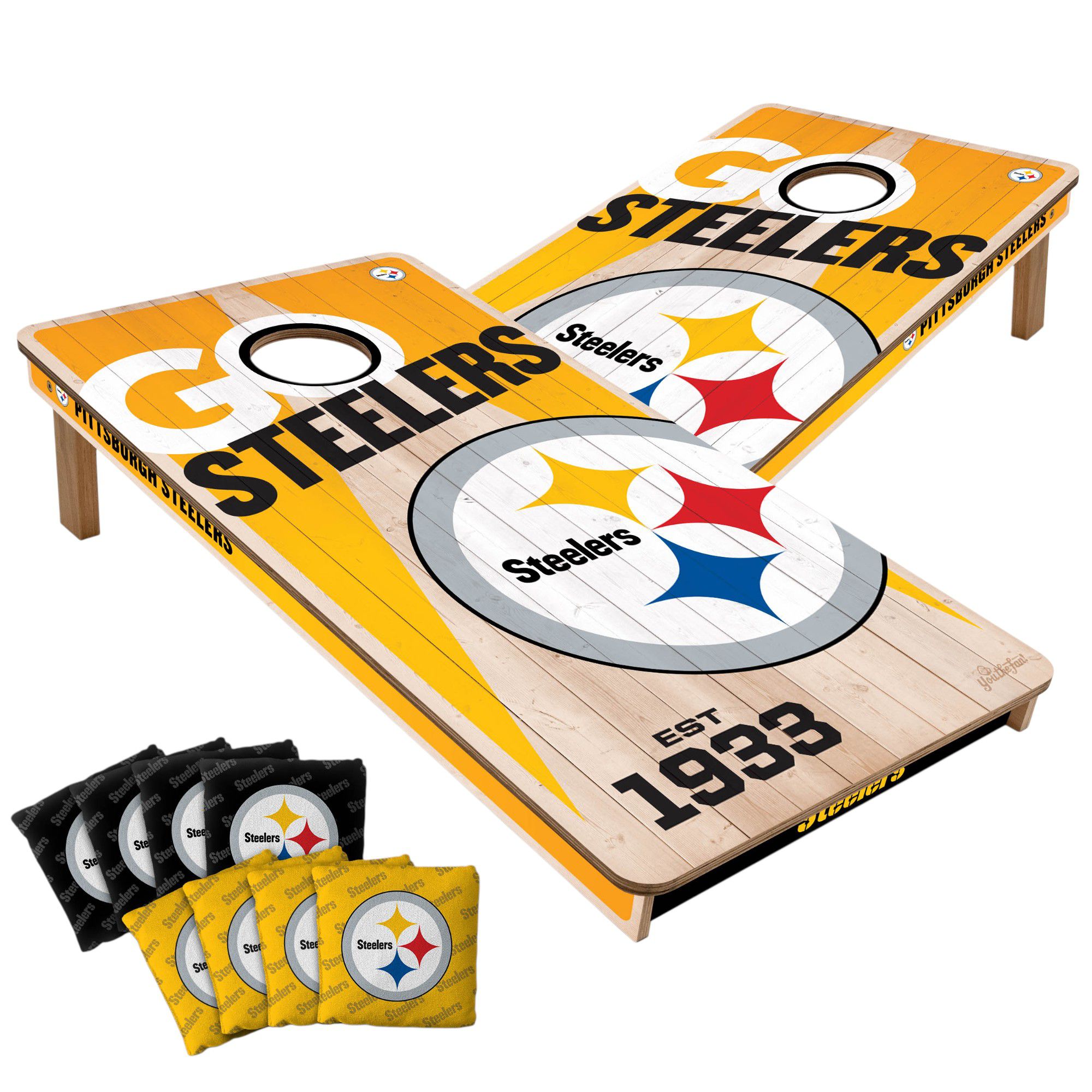 YouTheFan Pittsburgh Steelers 2' x 4' Cornhole Boards | Dick's