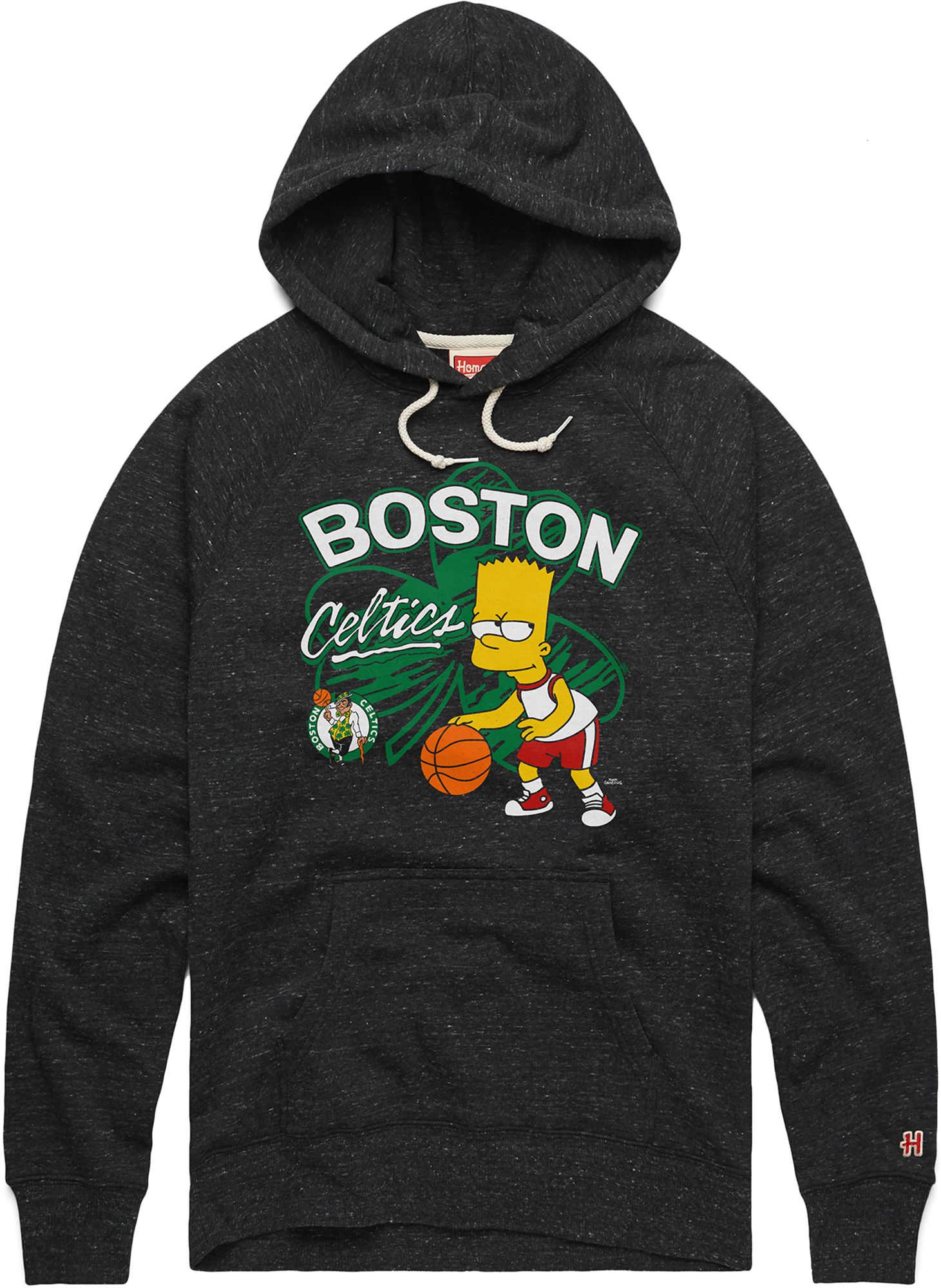 HOMAGE Men's Boston Celtics Bart Simpson Black Pullover Hoodie