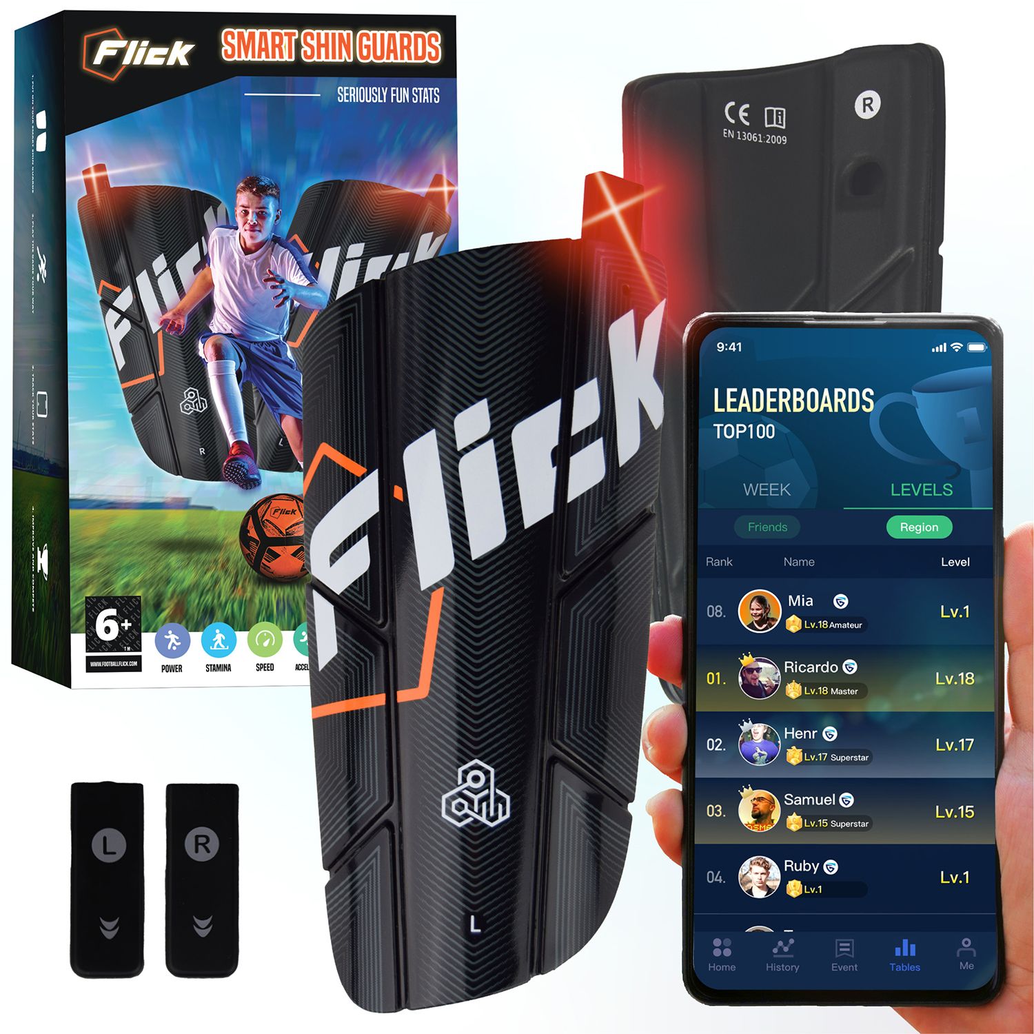 Flick Smart Soccer Tracker w/ Shin Guards | Dick's Sporting Goods