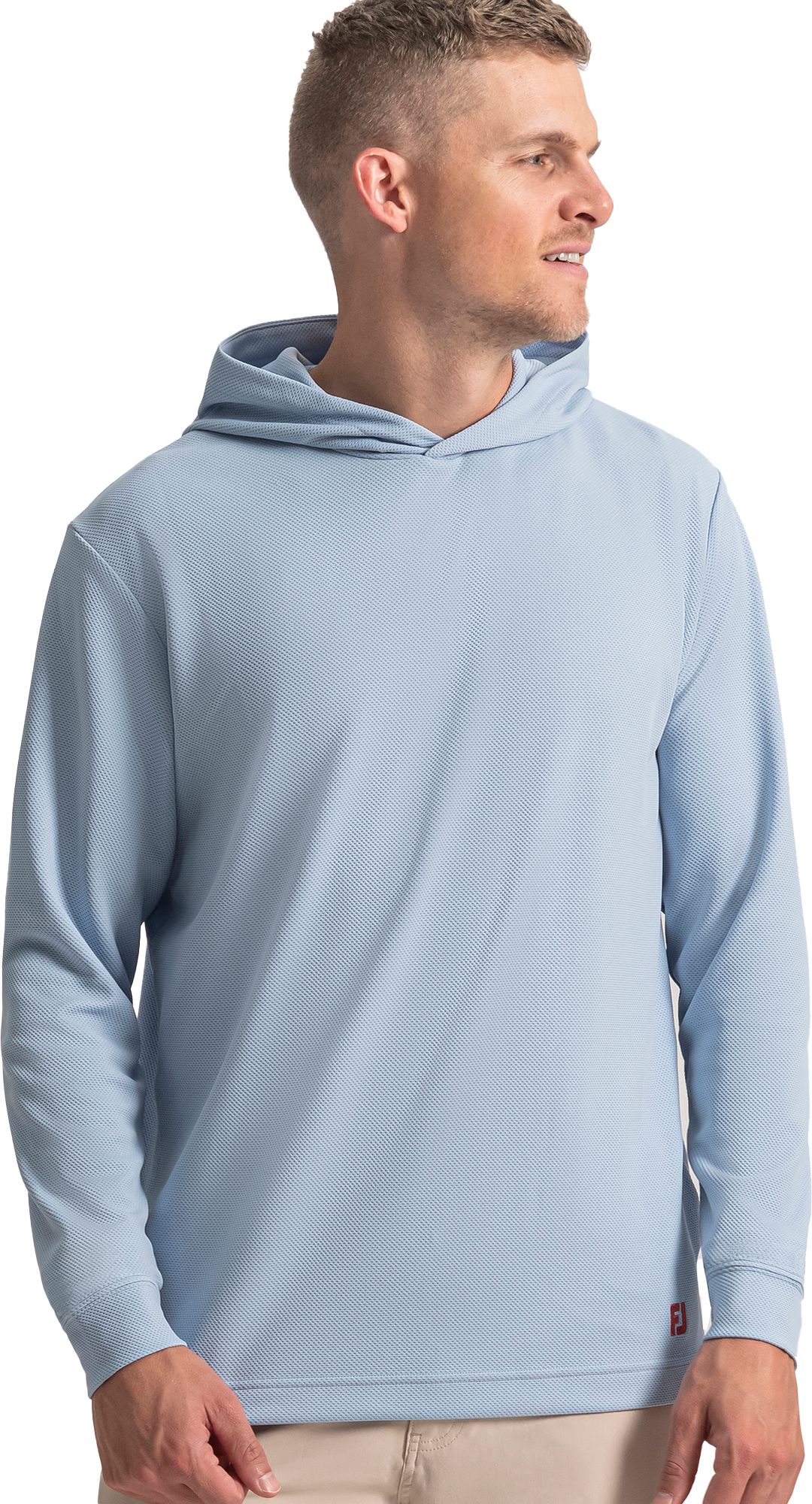 FootJoy Men's Lightweight Textured Jacquard Golf Hoodie | Golf Galaxy
