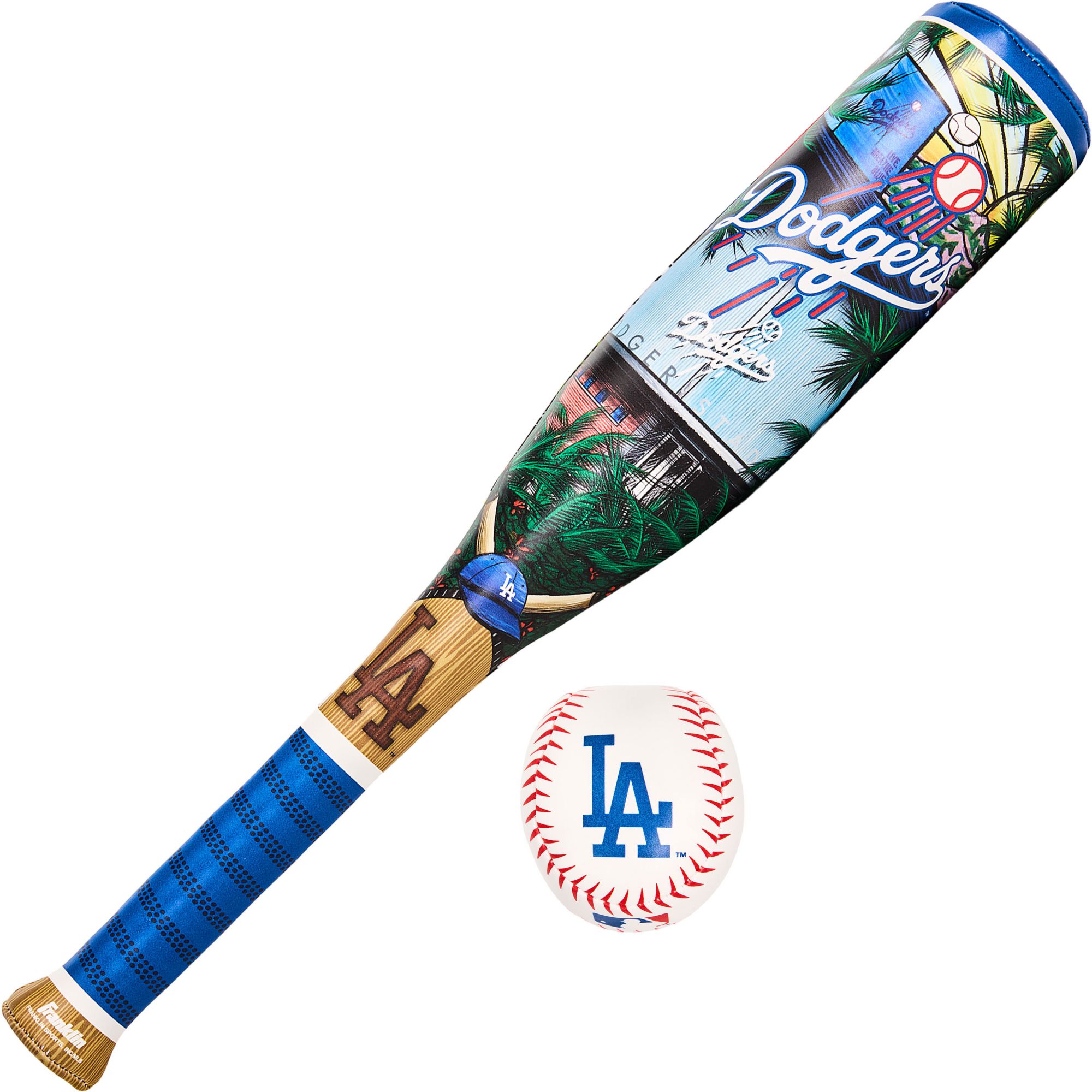 コリンシアン　MLB プラチナム ジーター　A.ロッド　2体セット Franklin Los Angeles Dodgers Club Culture Soft Bat and Ball Set