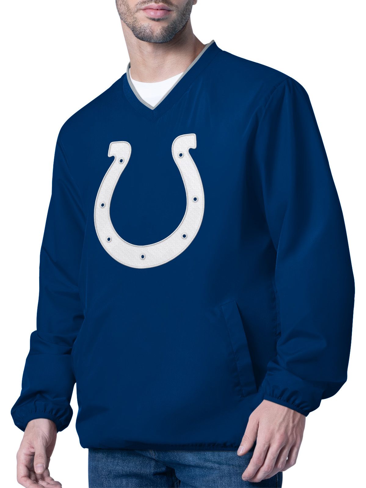 G-III Men's Indianapolis Colts Royal Crossover Pullover Jacket