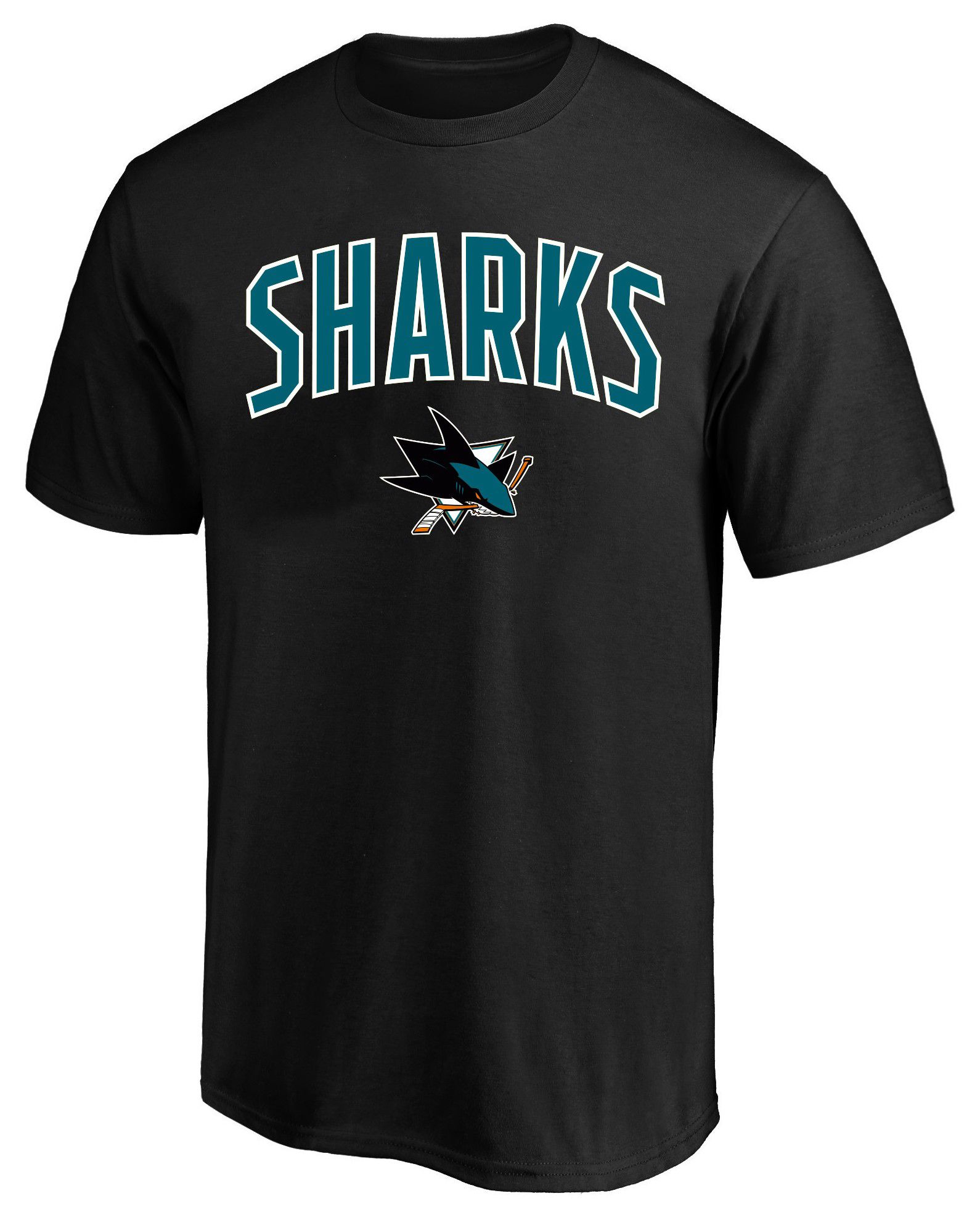 Profile Varsity Men's San Jose Sharks Black Big and Tall Arch Logo
