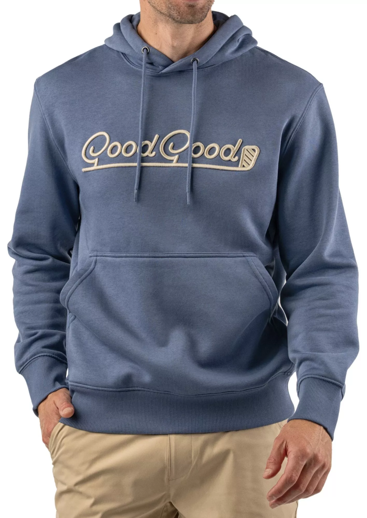 Good Good Golf Men's Indigo Mountain Fleece Golf Hoodie