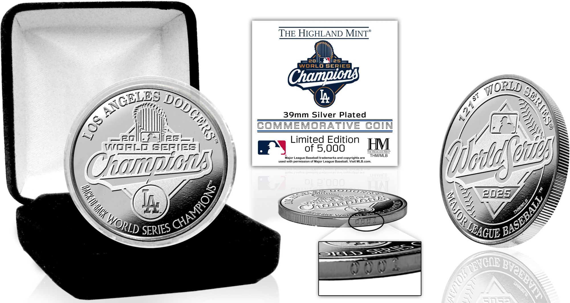 Highland Mint Los Angeles Dodgers 2025 World Series Champions