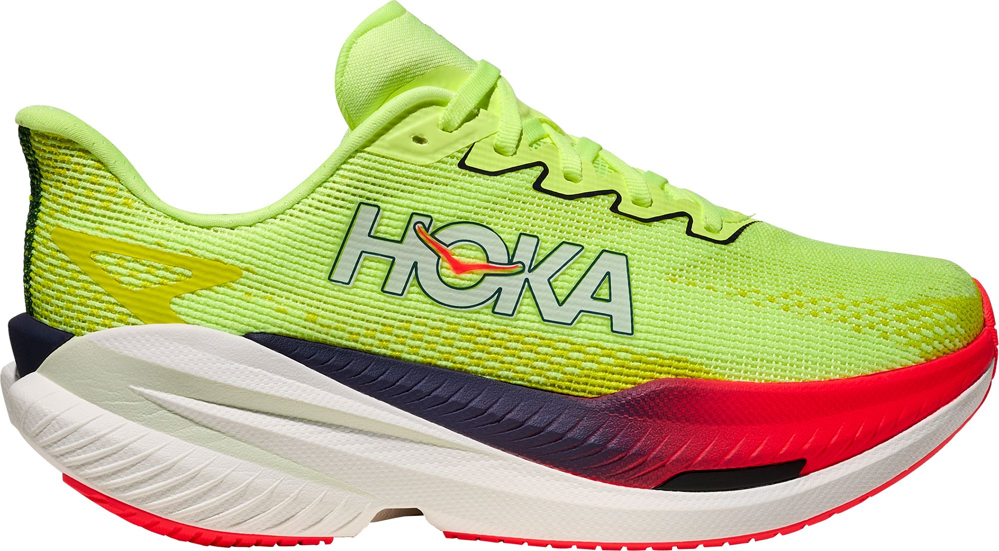 HOKA スポーツシューズ ホワイト/グリーン/イエロー HOKA Women's Mach X 3 Running Shoes | Dick's Sporting Goods