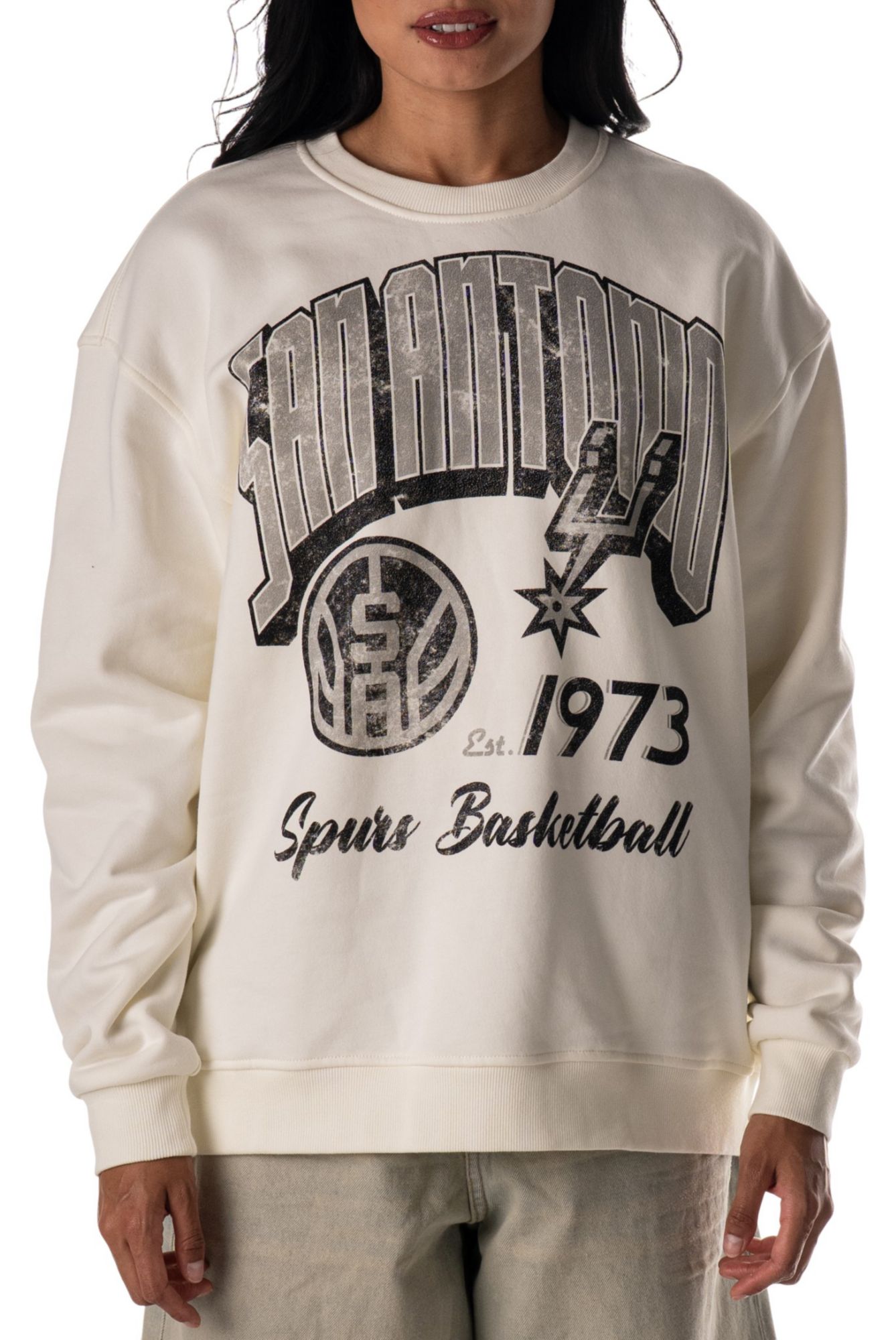 The Wild Collective Adult San Antonio Spurs Off-White Graphic