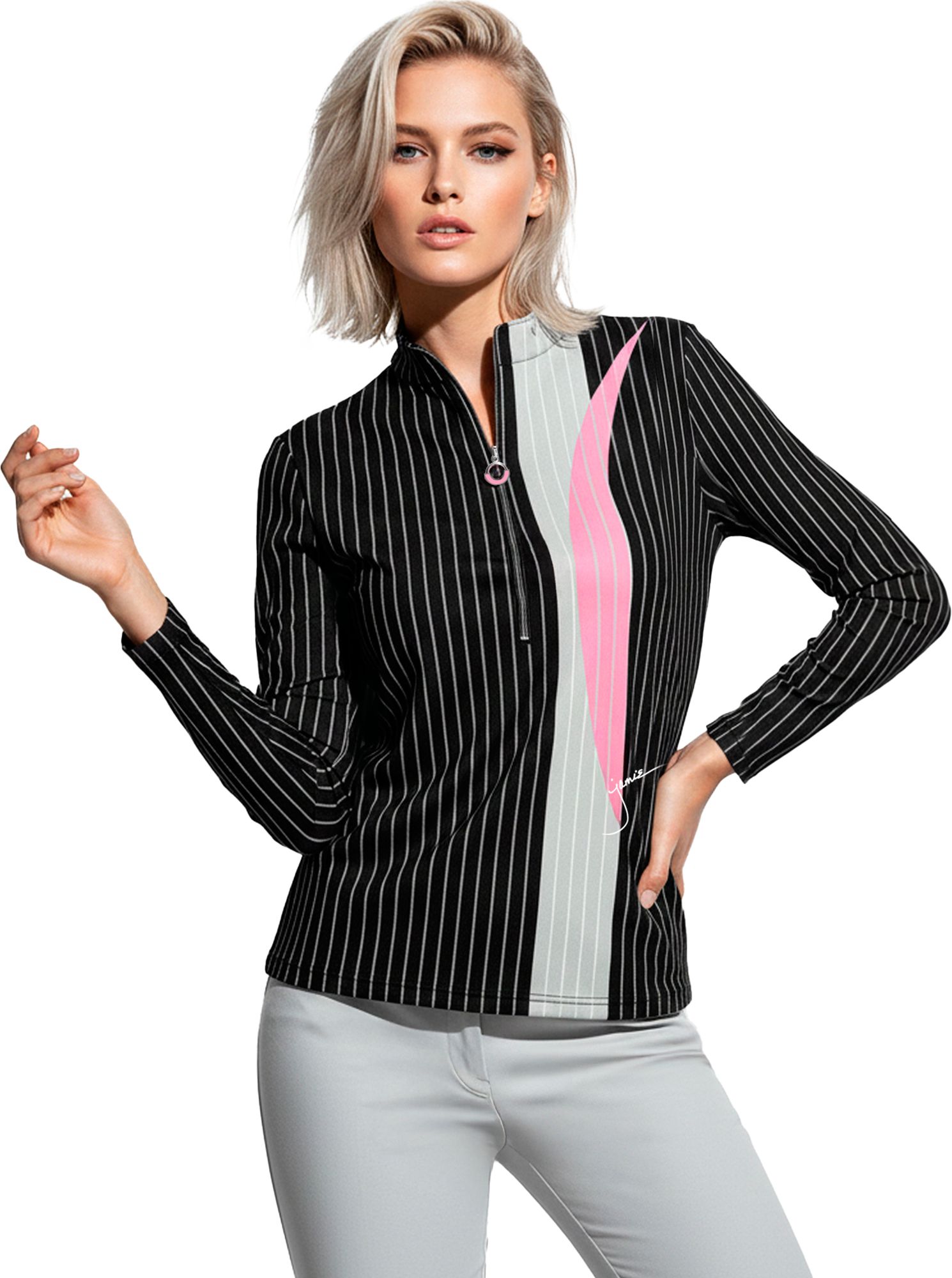Jamie Sadock Women's Slinky Sunsense Long Sleeve ½ Zip Golf Shirt
