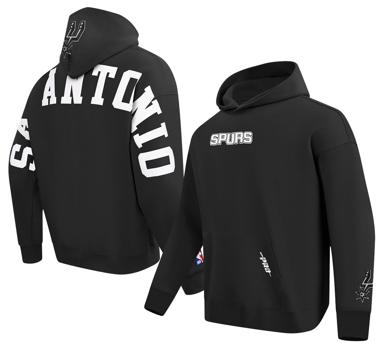 Pro Standard Men's San Antonio Spurs Black Wingspan Drop Shoulder