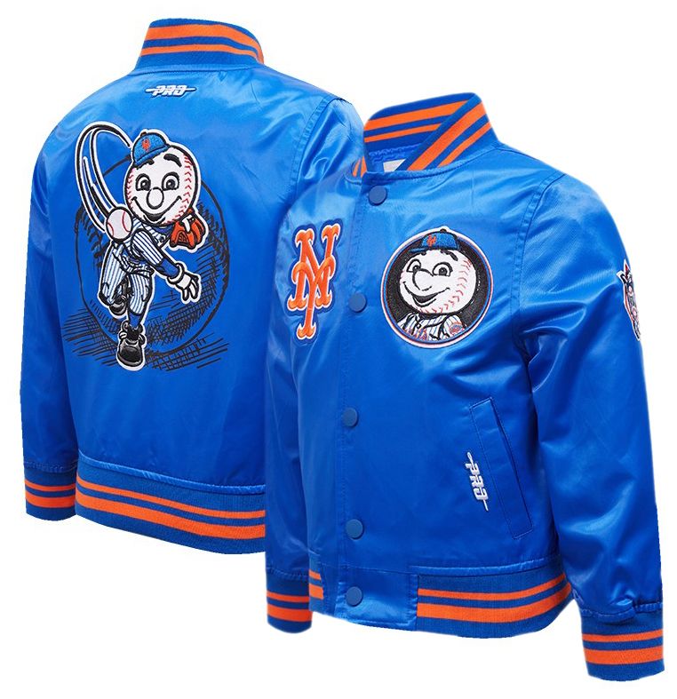 Pro Standard Toddler New York Mets Royal Rib Satin Jacket | Dick's