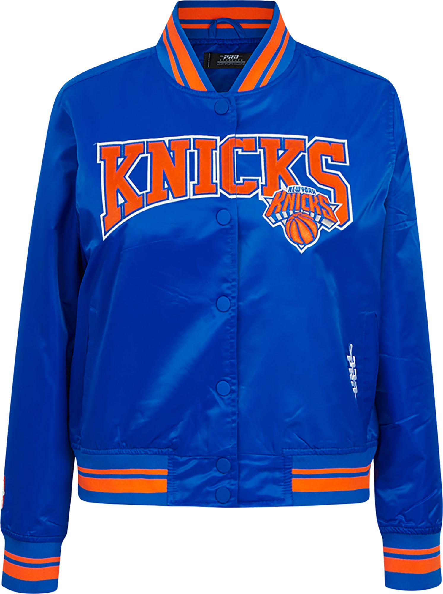 Pro Standard Women's New York Knicks Blue Crest Emblem Full-Zip