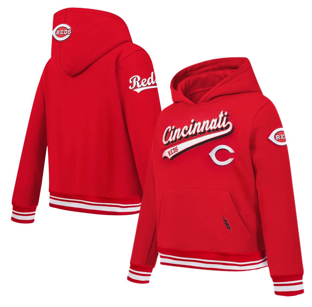 Pro Standard Youth Cincinnati Reds Red Script Tail Ribbed Fleece