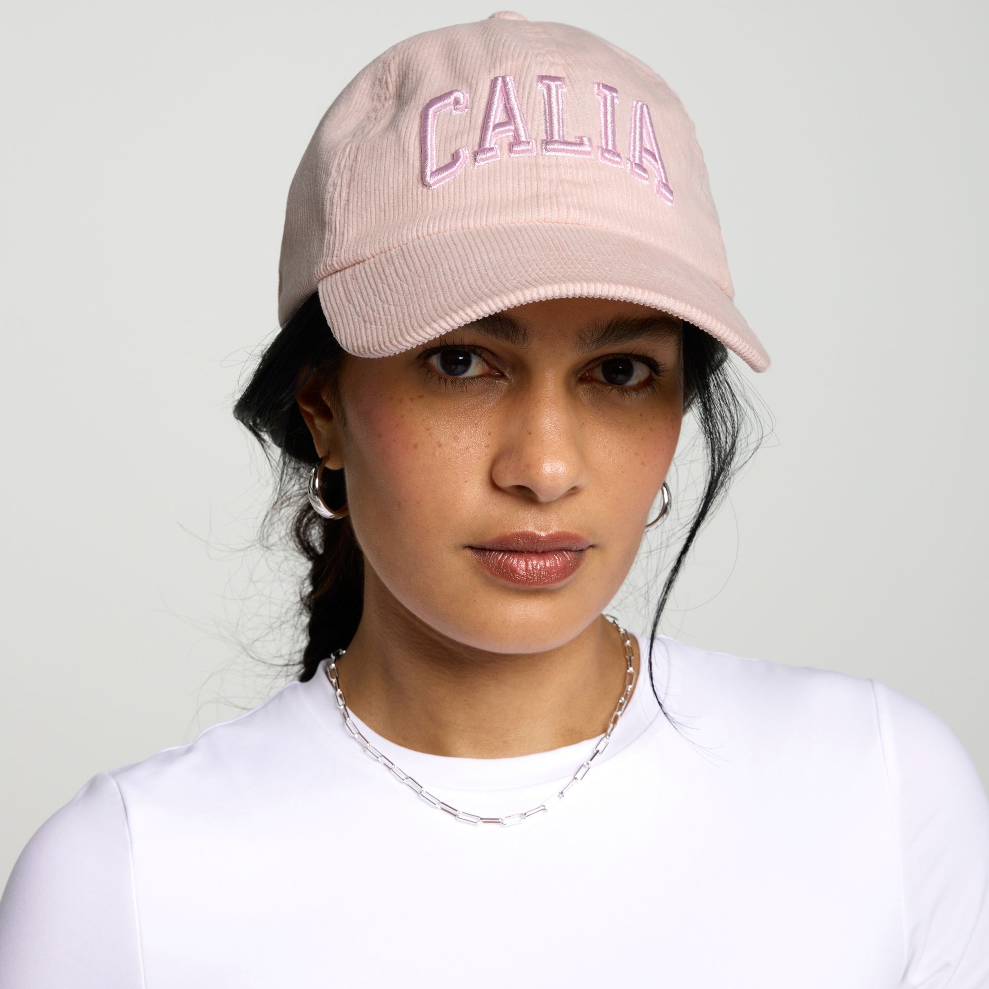 CALIA Corduroy Baseball Cap in Light Pink CALIA Women main image 3