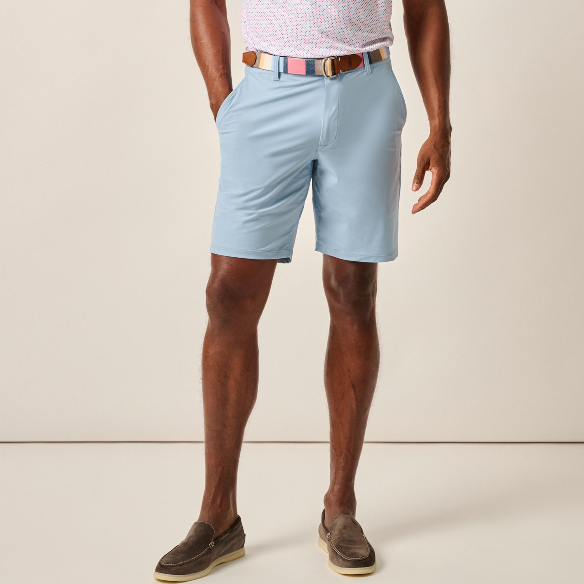 Johnnie-O Men's 9” Fusionn Performance Pull-On Golf Short | Golf