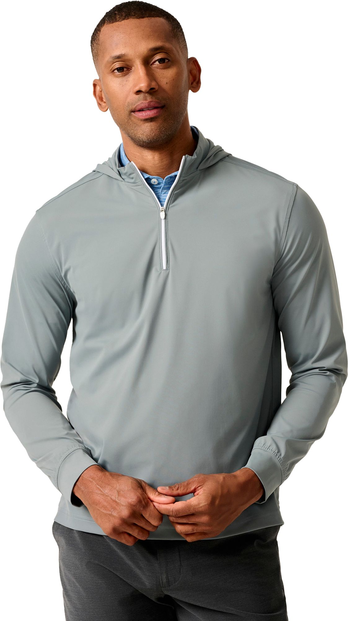 Johnnie-O Men's Robby Performance 1/4 Zip Hybrid Golf Hoodie