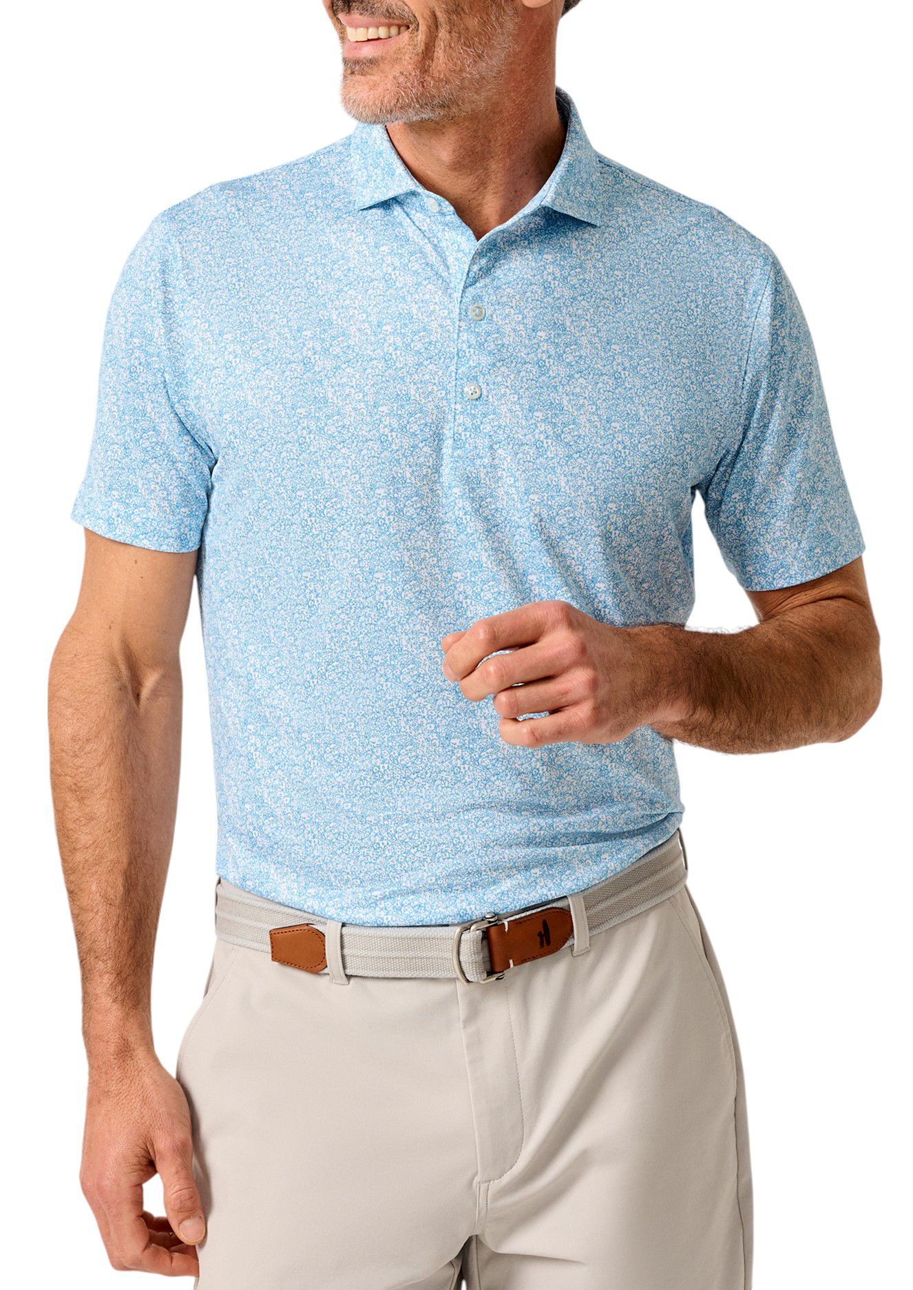 Johnnie-O Men's Wildflower Performance Jersey Golf Polo | Golf Galaxy