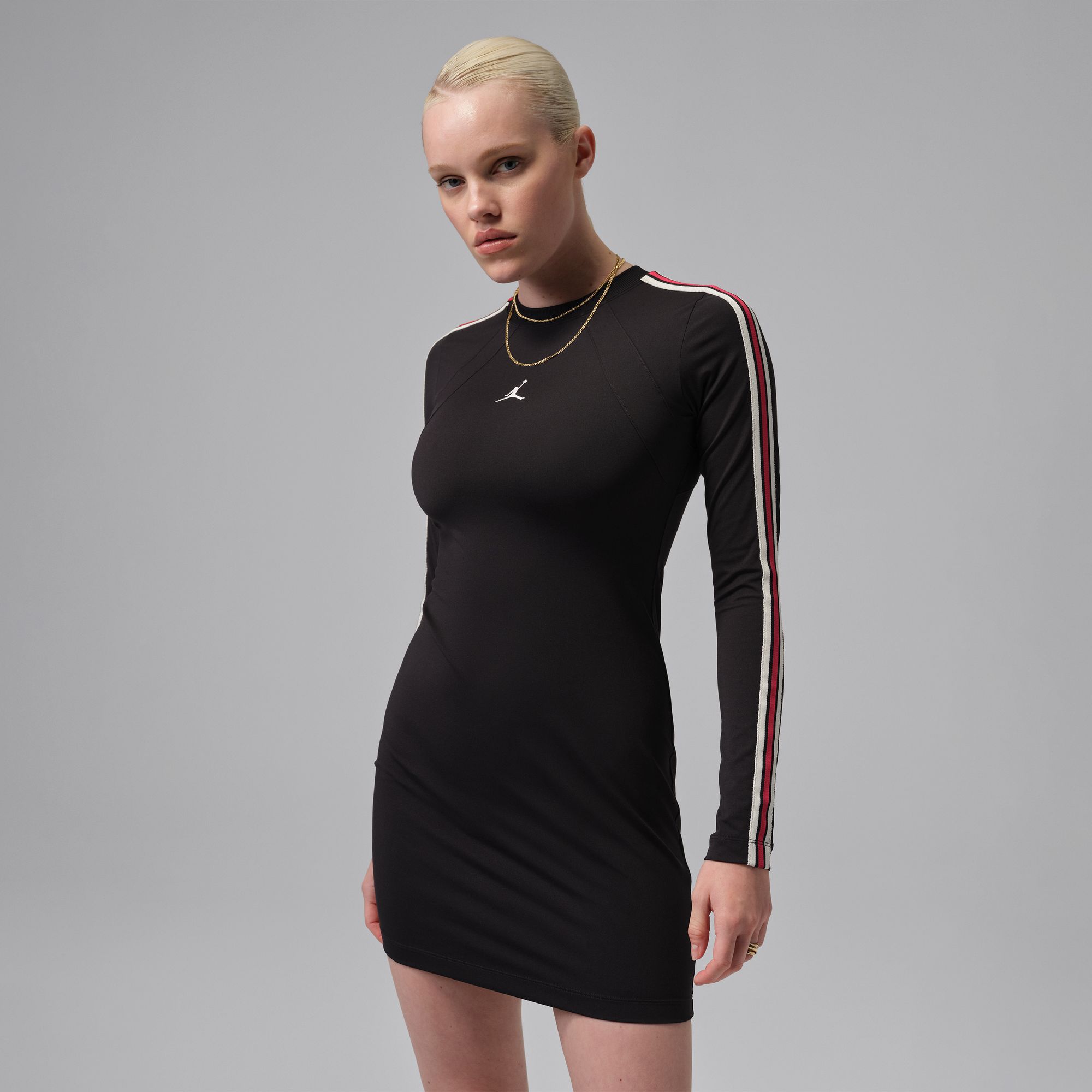 jordan women's 1/2 zip long sleeve knit dress Jordan Women's 1/2-Zip Long-Sleeve Knit Dress