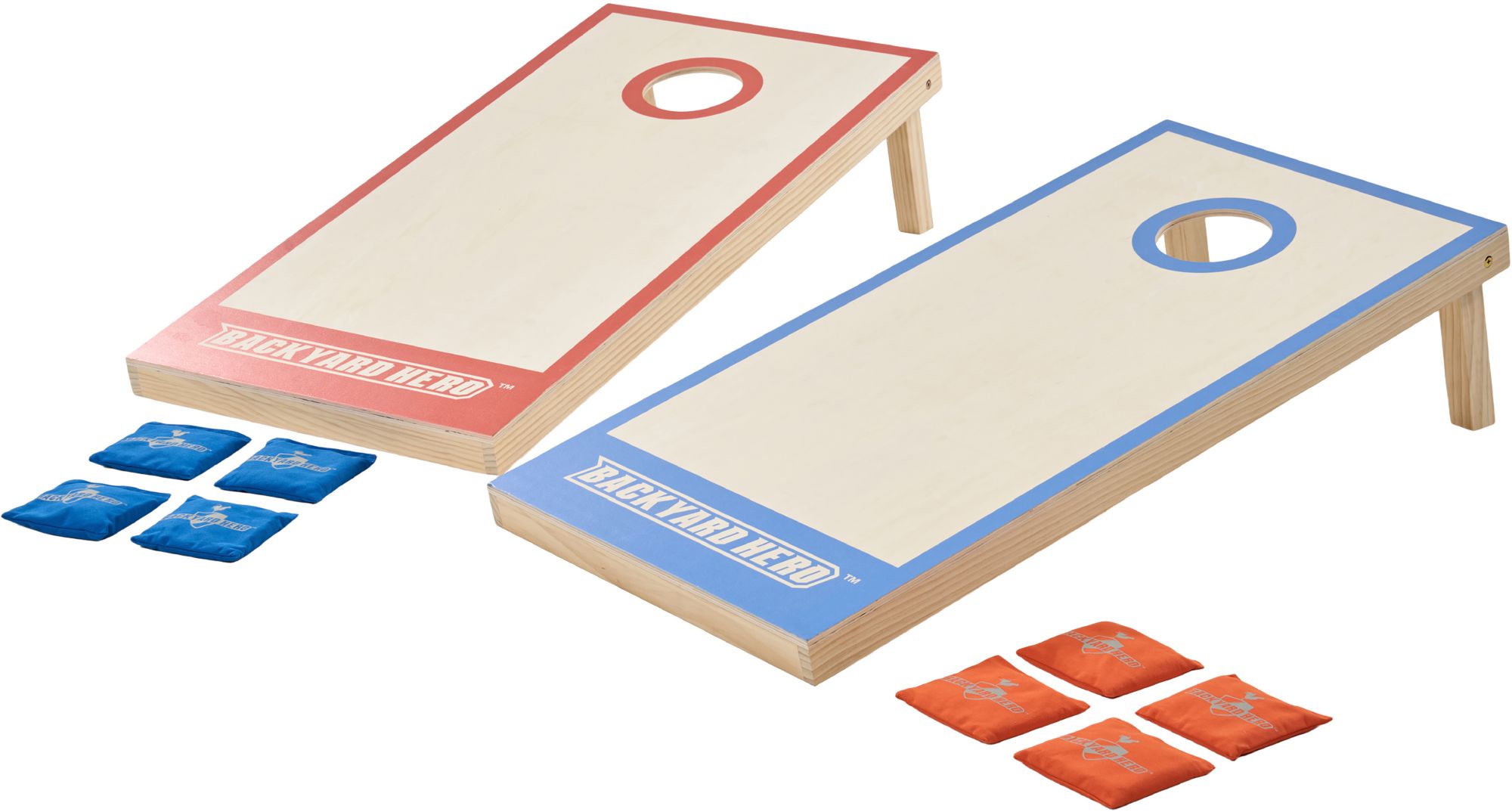 シ*バ様 HERO'S ボーノ ヤーゴン 隠キャ、釣りにハマる 3個セット 釣り Backyard Hero 2x4 Solid Wooden Cornhole Board Game | Dick's