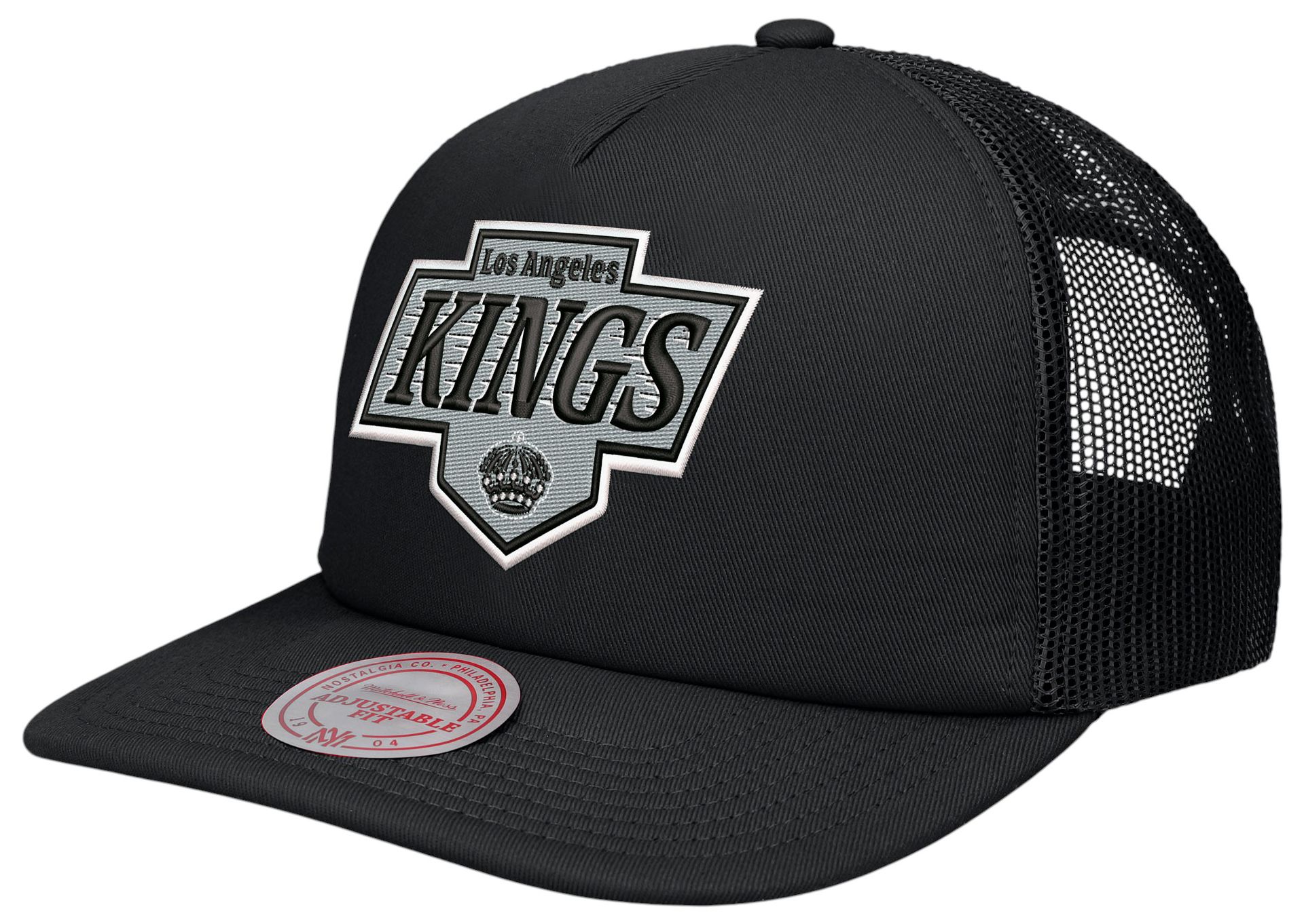 Mitchell &Ness キングス　L Mitchell & Ness Adult Los Angeles Kings Black Trucker Hat | Dick's