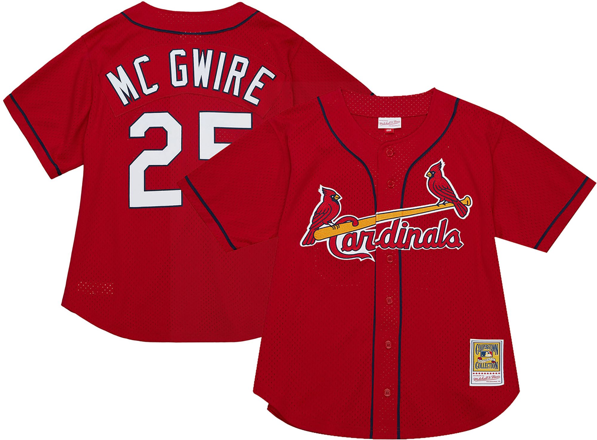 90s McGwire セントルイス・カージナルス　ユニフォーム　25 USA Mitchell & Ness Men's Mark McGwire #25 St. Louis Cardinals Red