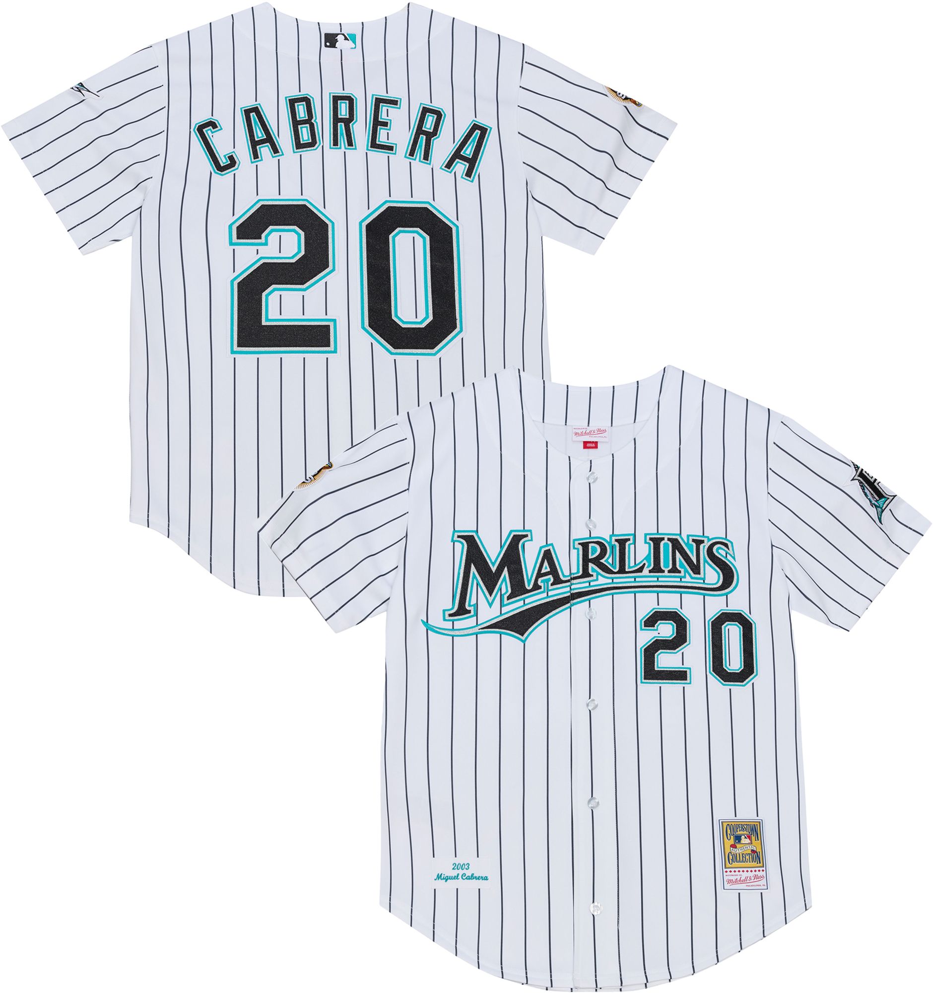 Mitchell & Ness Men's Miami Marlins Miguel Cabrera #53 White